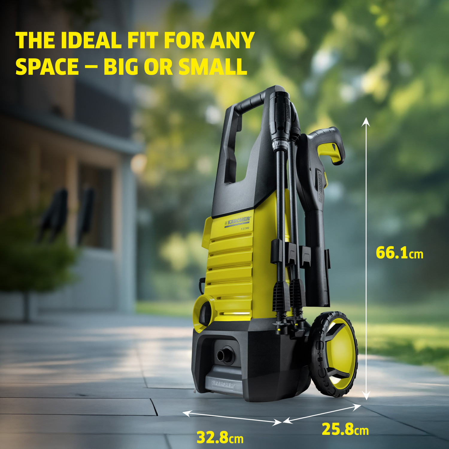 Image of Karcher K 2.360 High Pressure Washer 120 Bar, 1400W, 360L /Hr Flow Rate & 6m Hose Pipe Pressure Washer