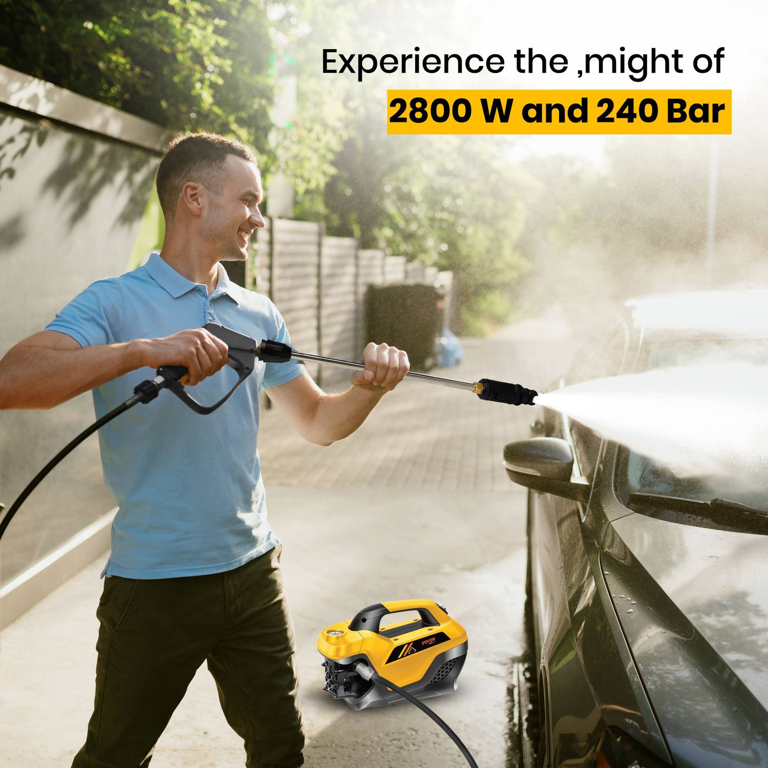 iBELL Yover 2800W 240bar 12L/Min Pressure Washer - Image 5
