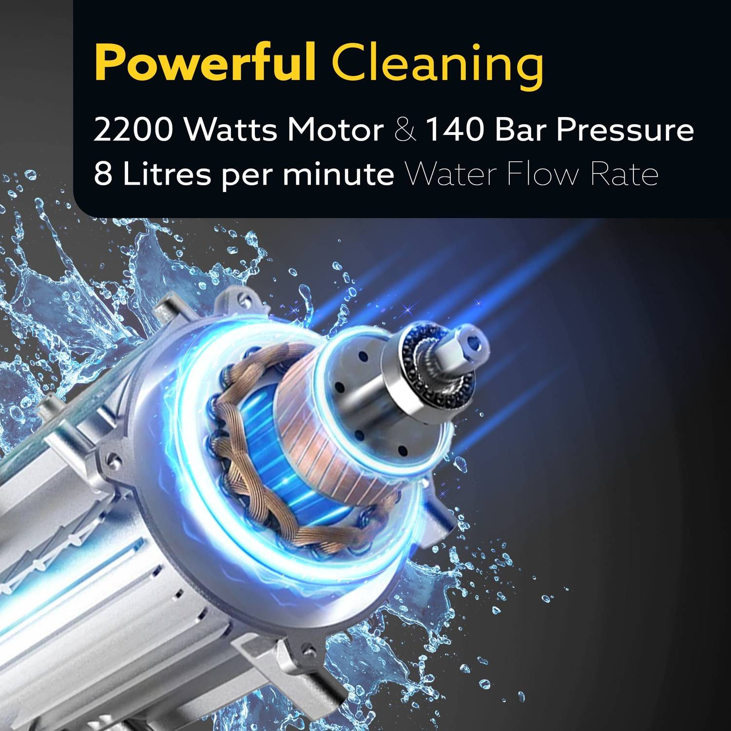 AGARO Supreme Plus 2200W 8L/Min High Pressure Washer - Image 3