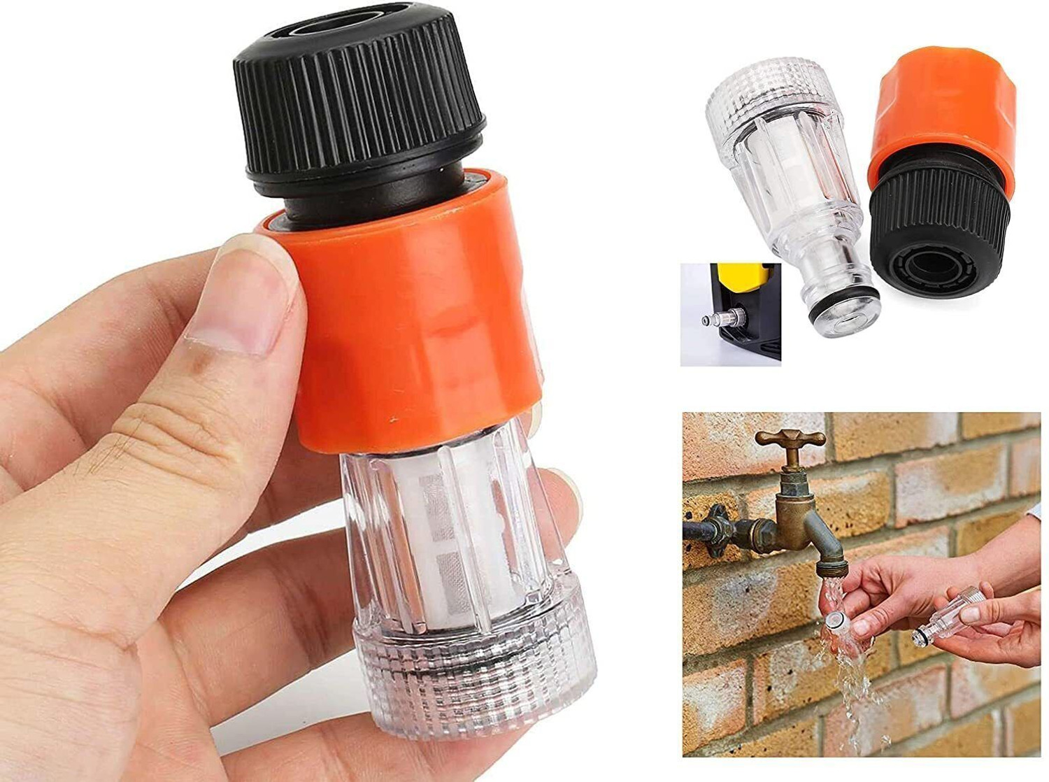 Image of LAXMO Pressure Washer Accessory Water Filter and connecter(Pack of 1 Set) Pressure Washer