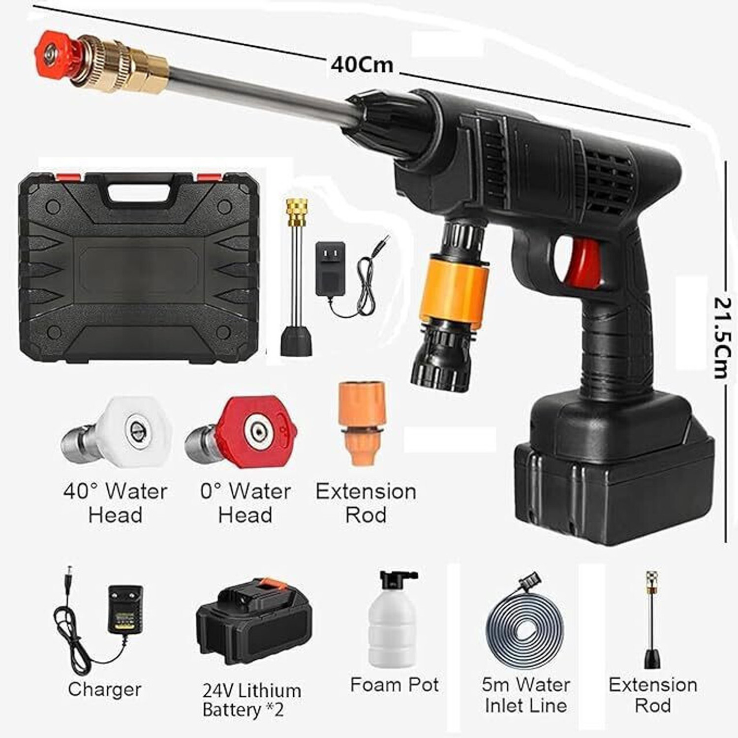 Image of dwani Double Battery Car Washer for Cleaning & Bike Washing Pressure Washer Pressure Washer