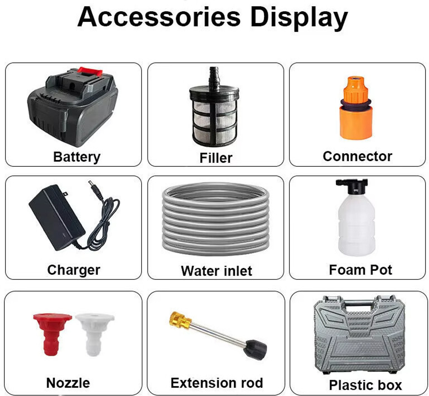 Image of Lumous Cordless Portable Pressure Washer 48V 12000mAh | Gun with Foam | Double Battery| Pressure Washer