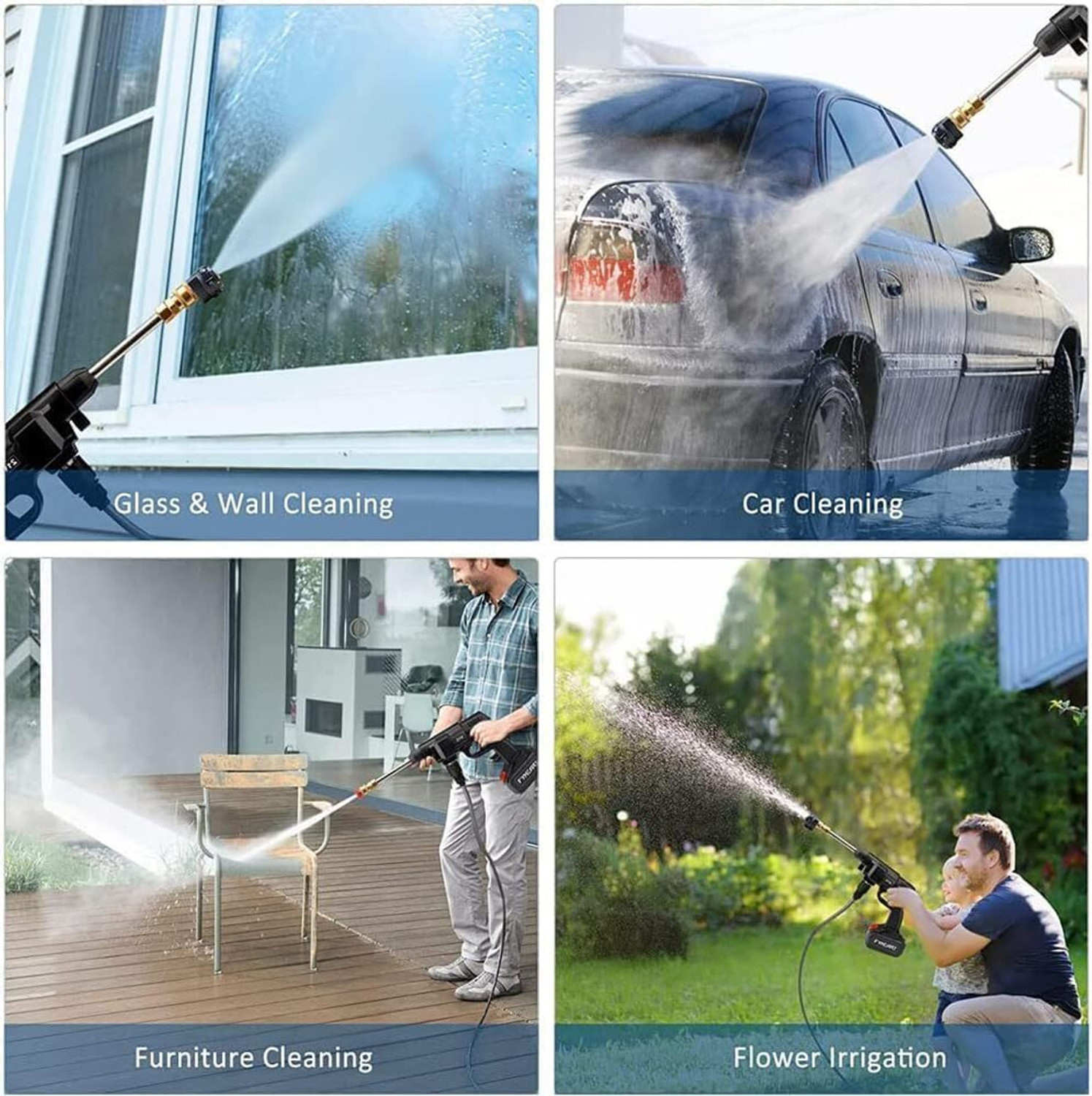 Image of BOLPOK car washer bike vehicle washer gun washer Pressure Washer with Microfiber Towel Pressure Washer