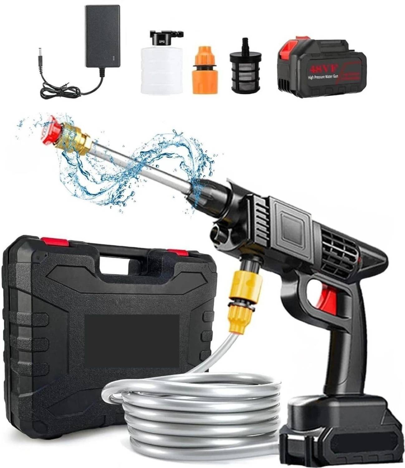 KURVILA Wireless Car Pressure Washer - Image 1
