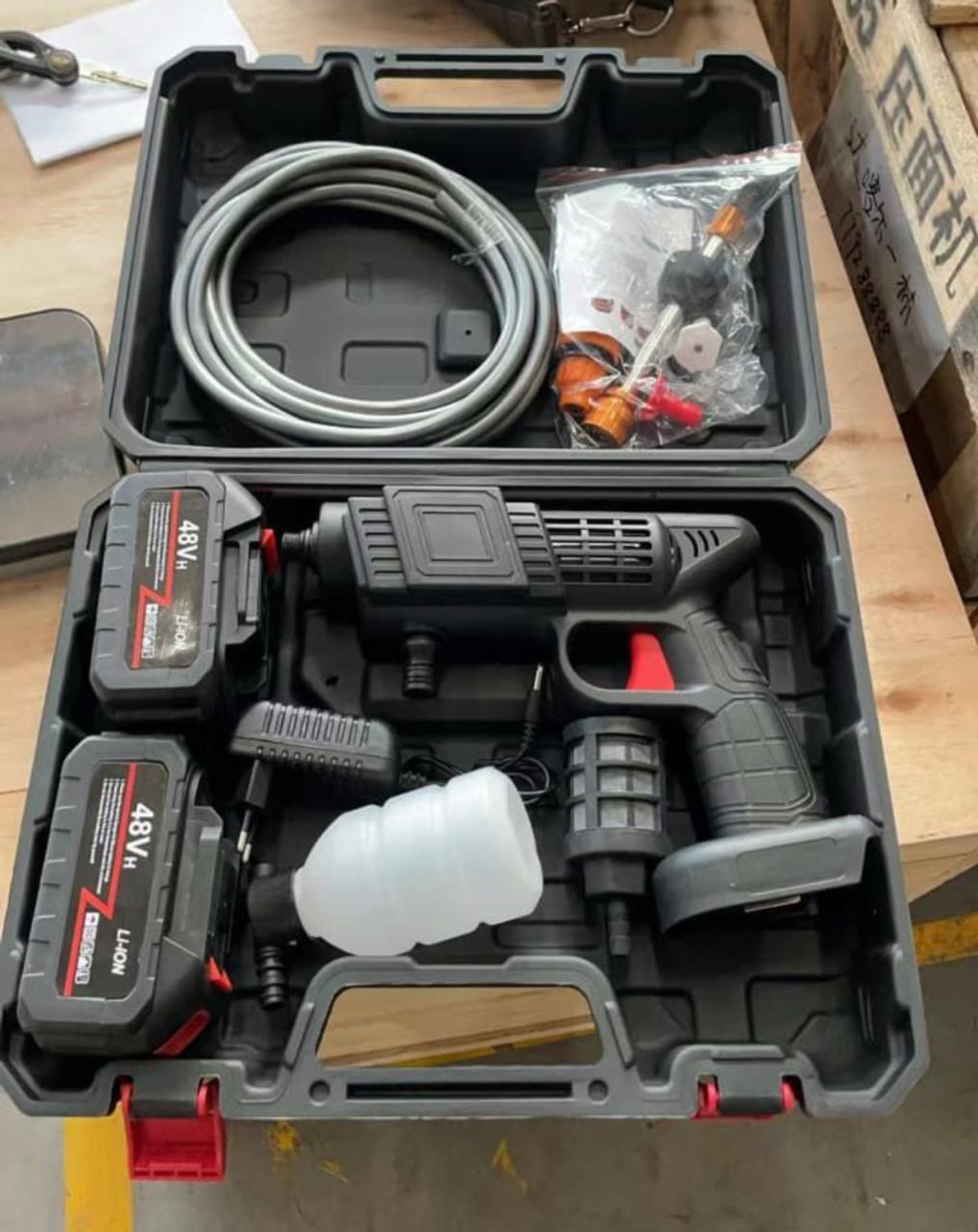 Image of RainRider Cordless 48V 2 Battery High Power Gun with 5 different uses tips Pressure Washer