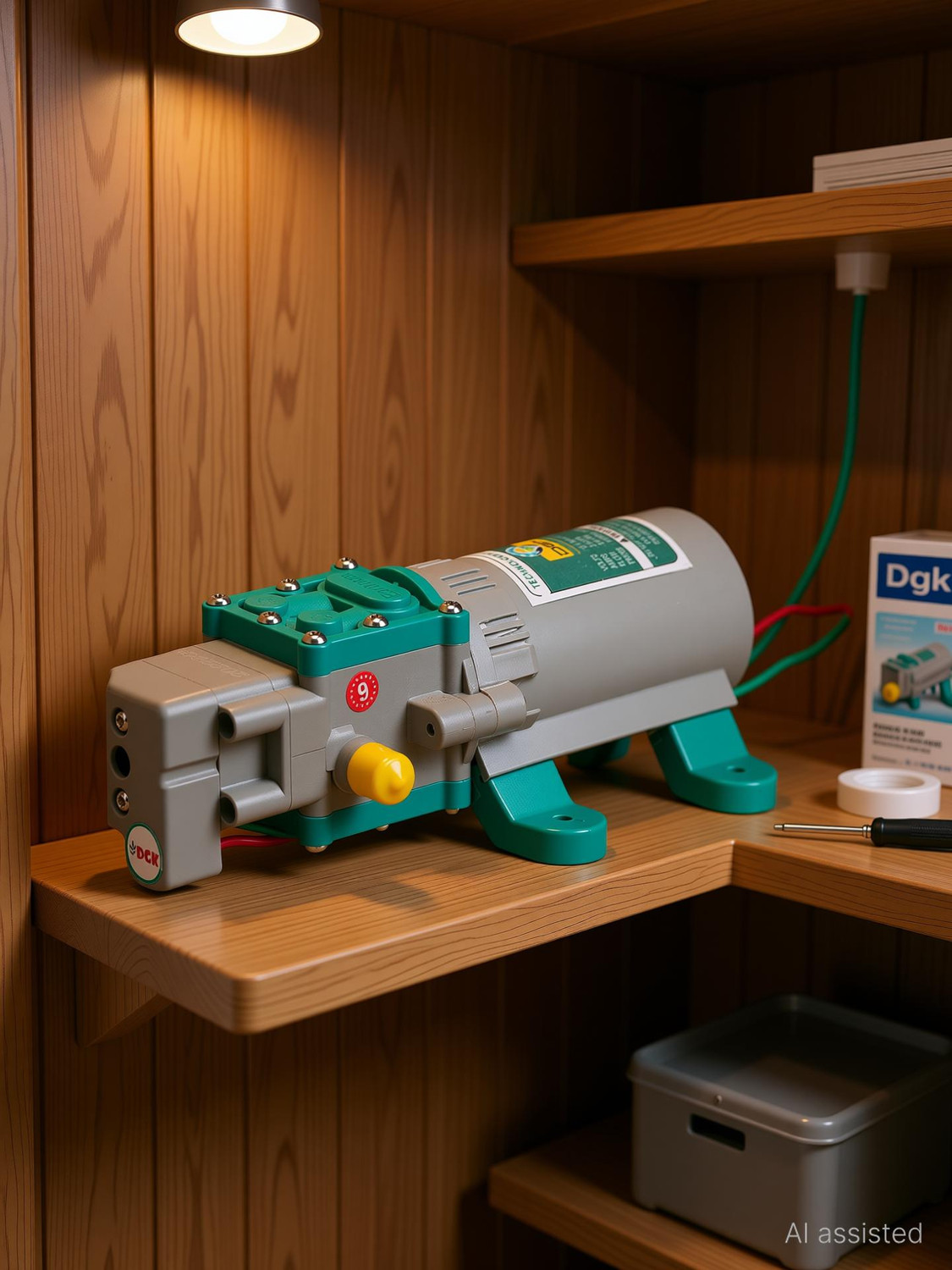 Image of Dgk Heavy Duty 12V DC Moter Pump 140 PSI Battery Operated Auto Pressure Cut Off Diaphragm Water Pump