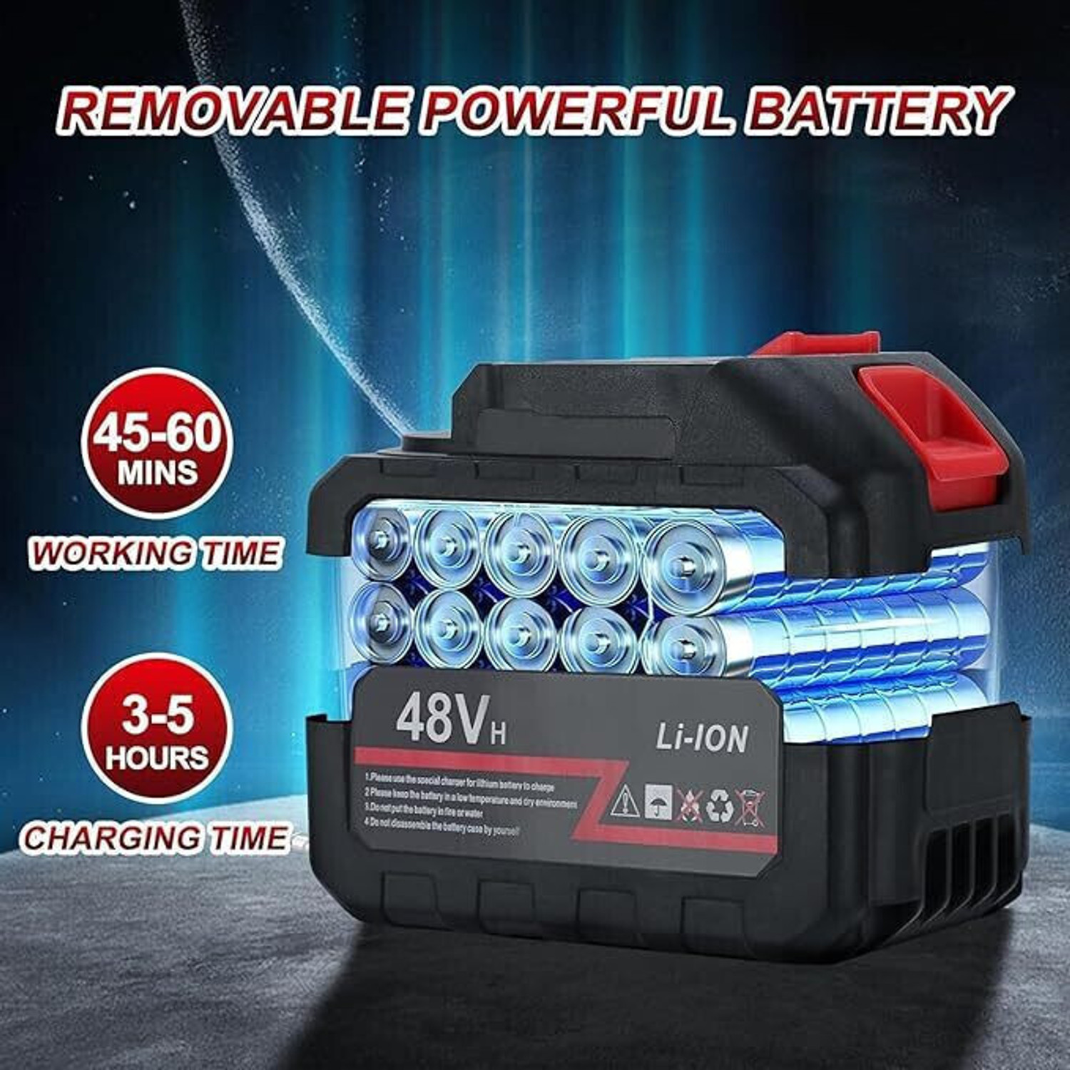 Image of Ornelo Rechargeable Electric Portable High Pressure 2*Battery Pressure Water Gun Spray Gun