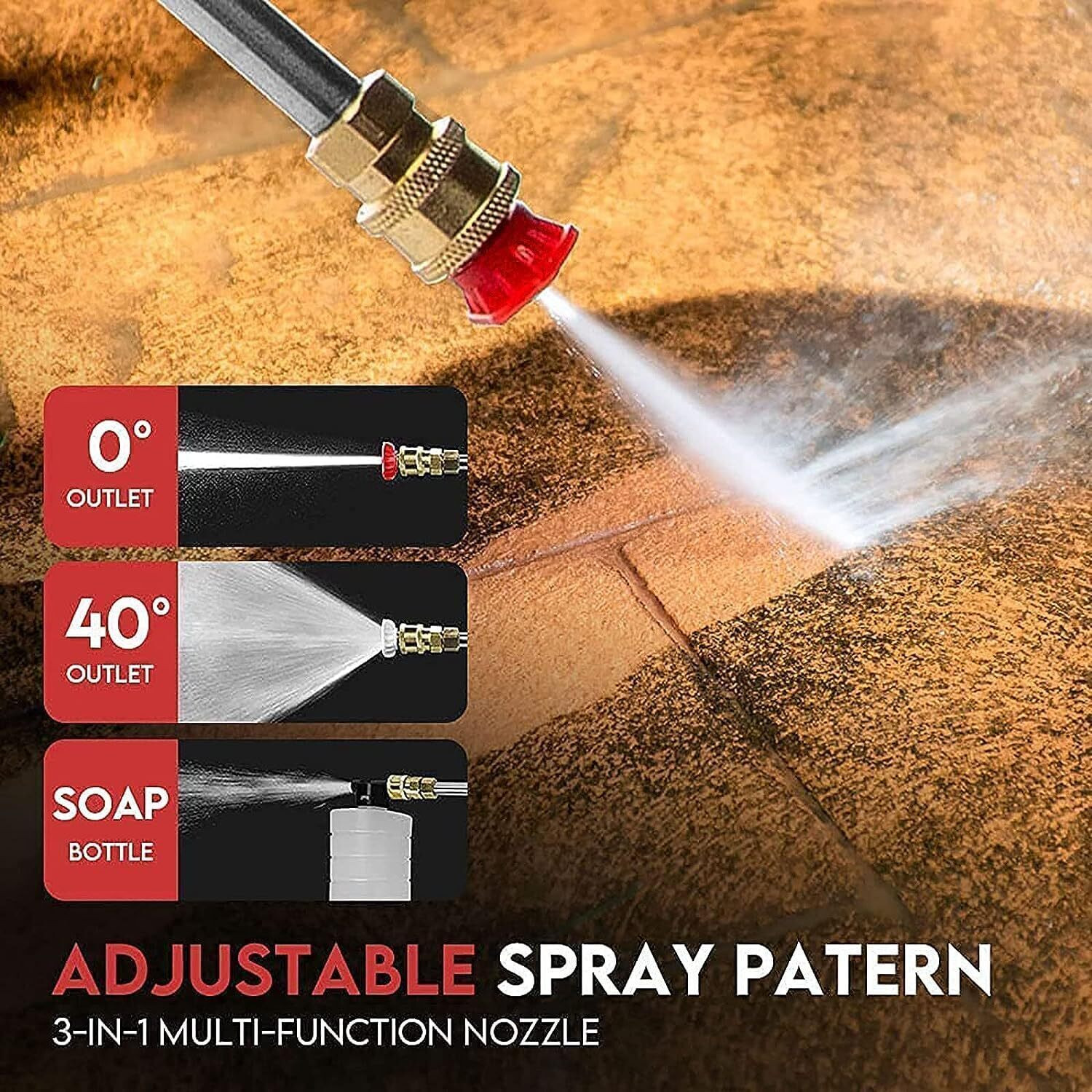 Image of UPOZA Cordless Water Sprayer Car Washer High Pressure Washer Set with Accessories Pressure Washer