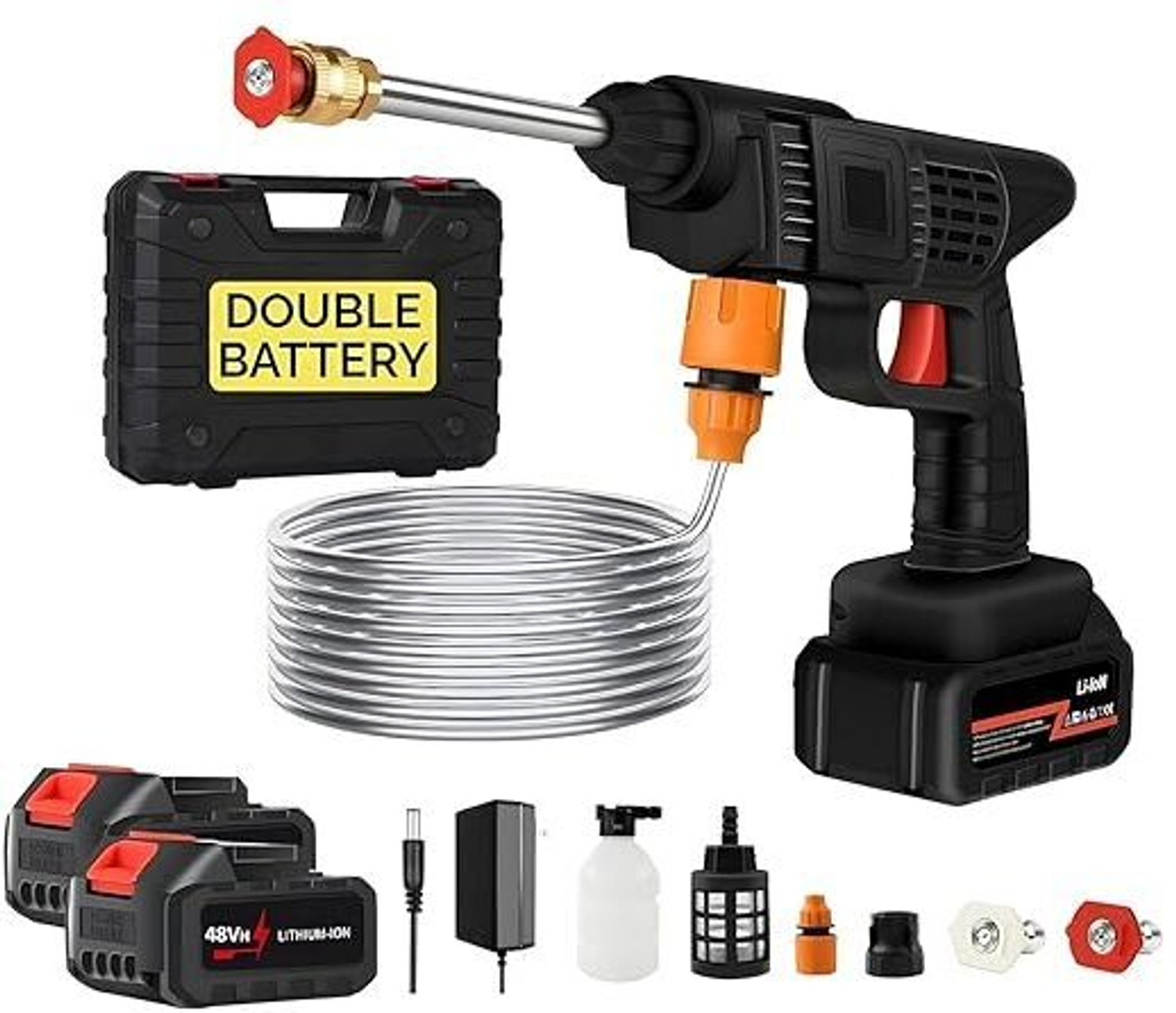 Image of Beaon Cordless Portable Pressure Washer 48V Double Battery 12000mah Pressure Washer Pressure Washer