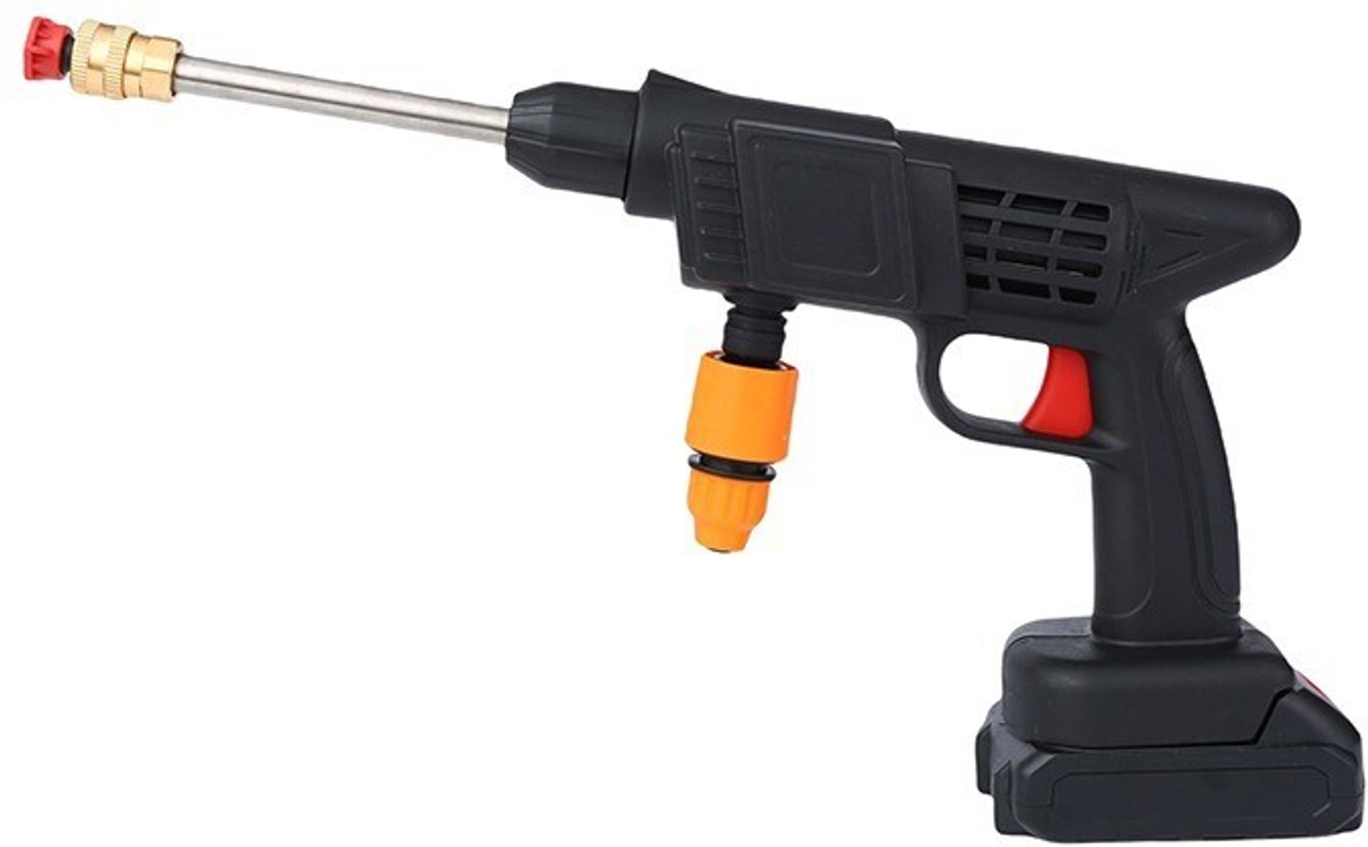 Image of GoMechanic 220 Watts Motor, 2 Batteries and a 5M Hose Pipe Wireless Pressure Washer