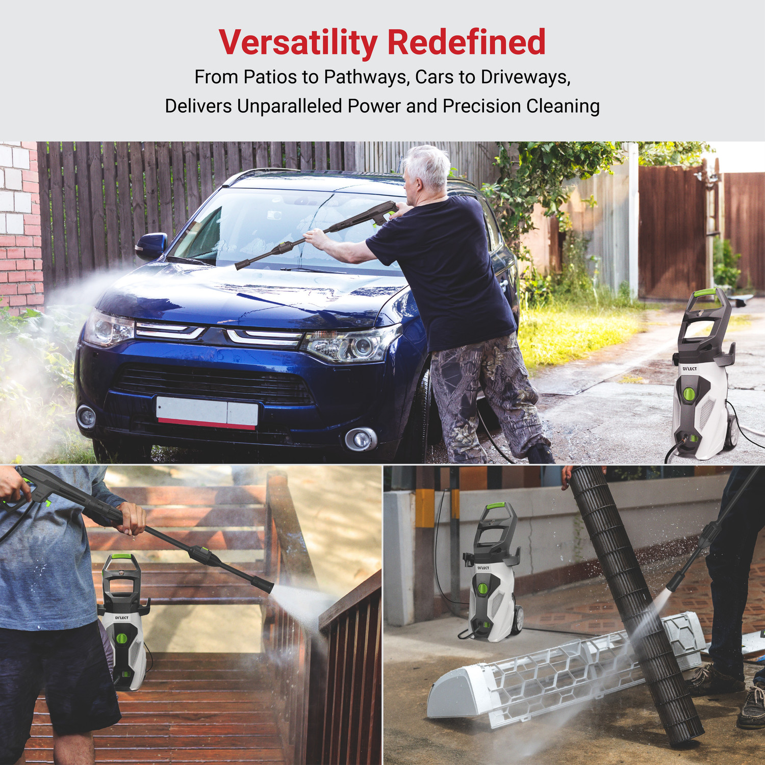 Image of Dylect ULTRA POWER MAX HIGH PRESSURE WASHER -2000 W | 160 Bar - DTPWTB2000 Pressure Washer