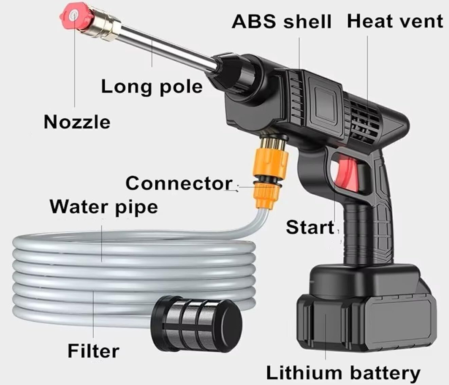 Image of Enetly car washer bike washer car bike washer vehicle washer car wash gun bike wash gun Pressure Washer