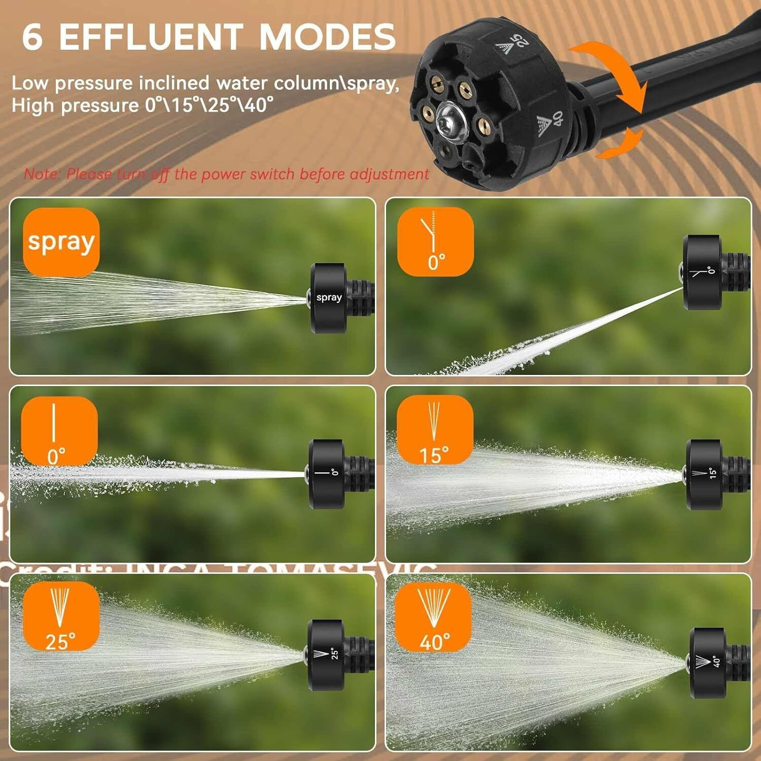 Image of Tazomi 48V Cordless Portable Water Gun for Car Wash Bike Washing Nozzle and 5M HosePipe Pressure Washer