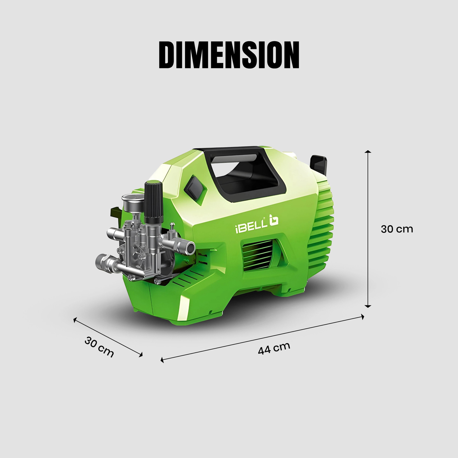 Image of iBELL iGreen550 2200 Watts Induction Motor 160 Bars, 7.4 L /Min Flow Rate High Pressure Washer