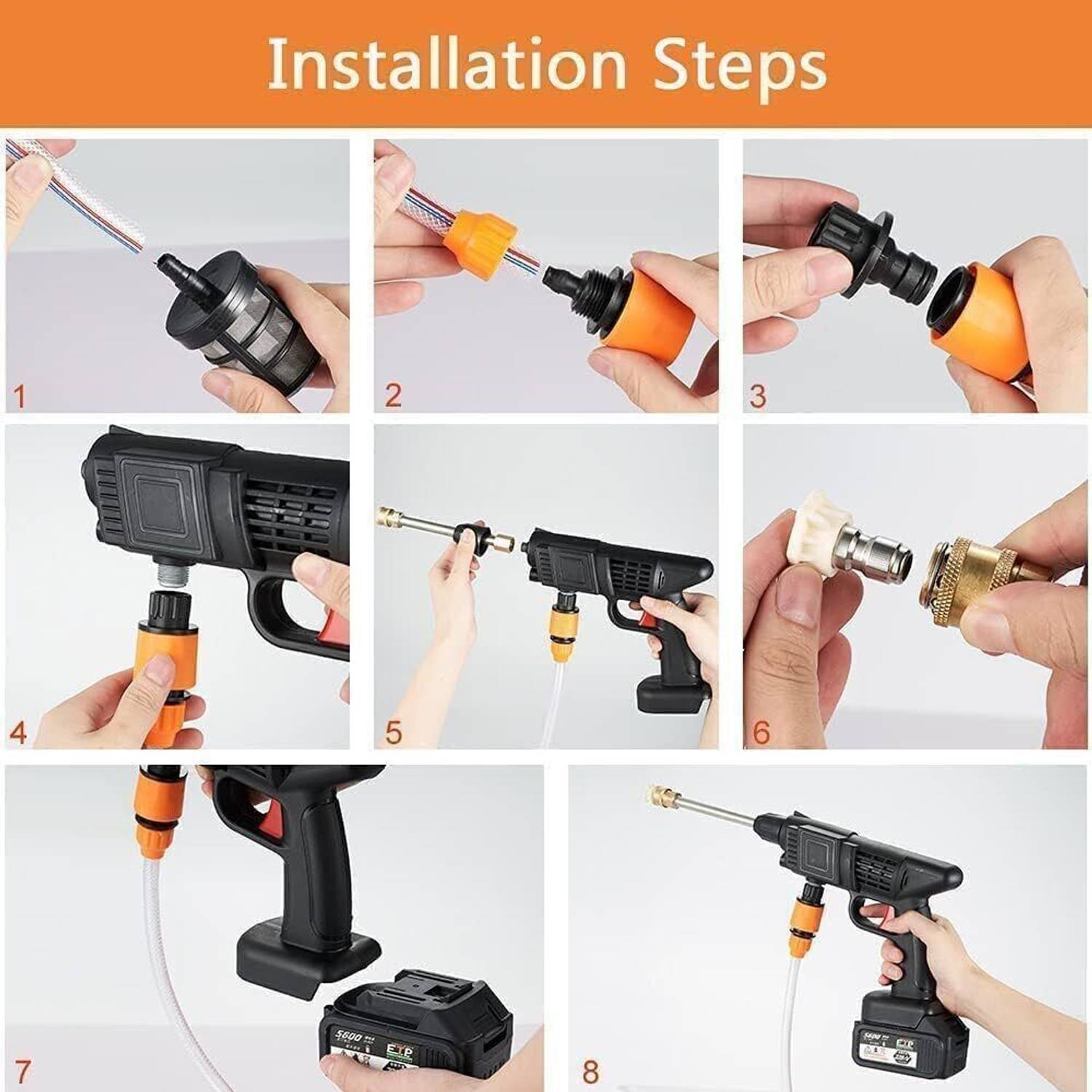KURVILA Wireless Car Pressure Washer - Image 5