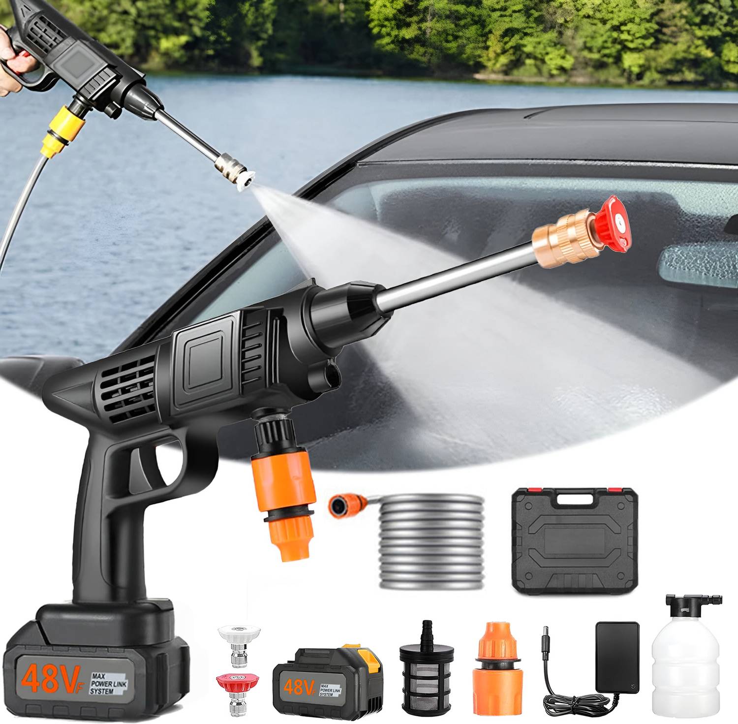 TEXUM TX-BPW Black Pressure Washer - Image 1