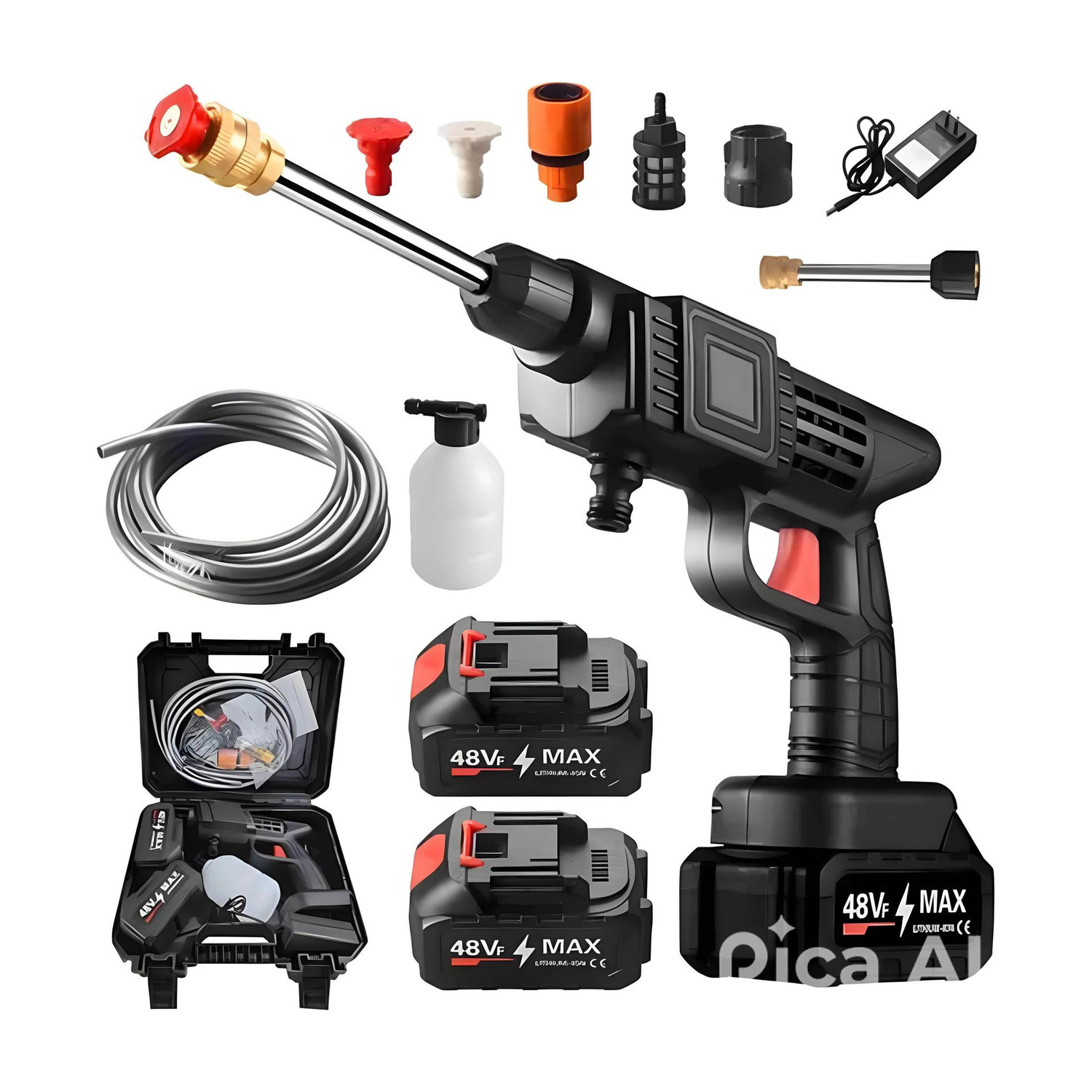 Image of Zentrova Car Washer High Pressure Washer Set with Accessories and 48w 2 battery Spray Gun