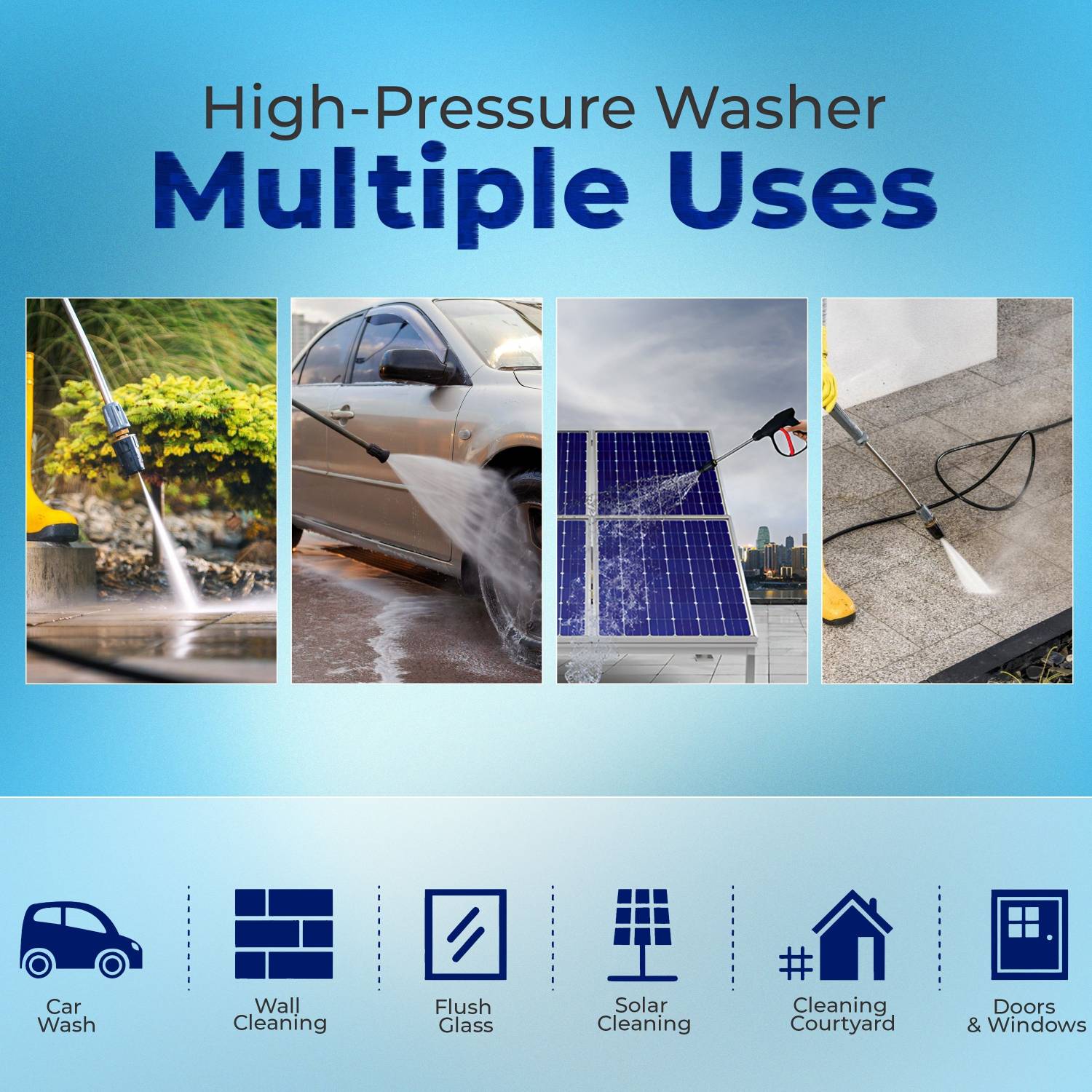 Woscher 280 Waterpro 2200W 150 Bar Pressure Washer - Image 3
