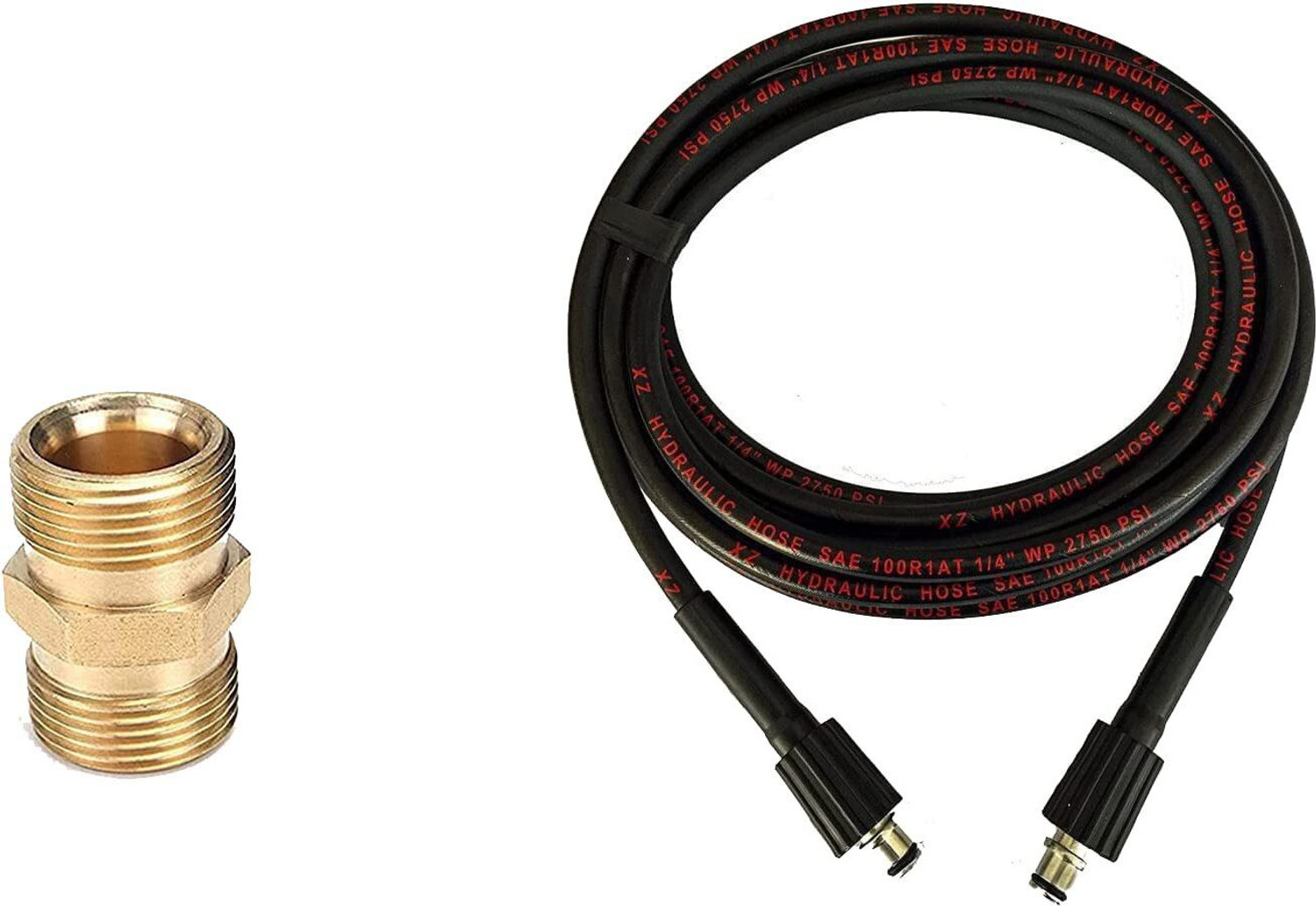 Image of TRIG 8 Meter Hydraulic Pipe with M22 Connector for Pressure washer Hose Extension Pressure Washer