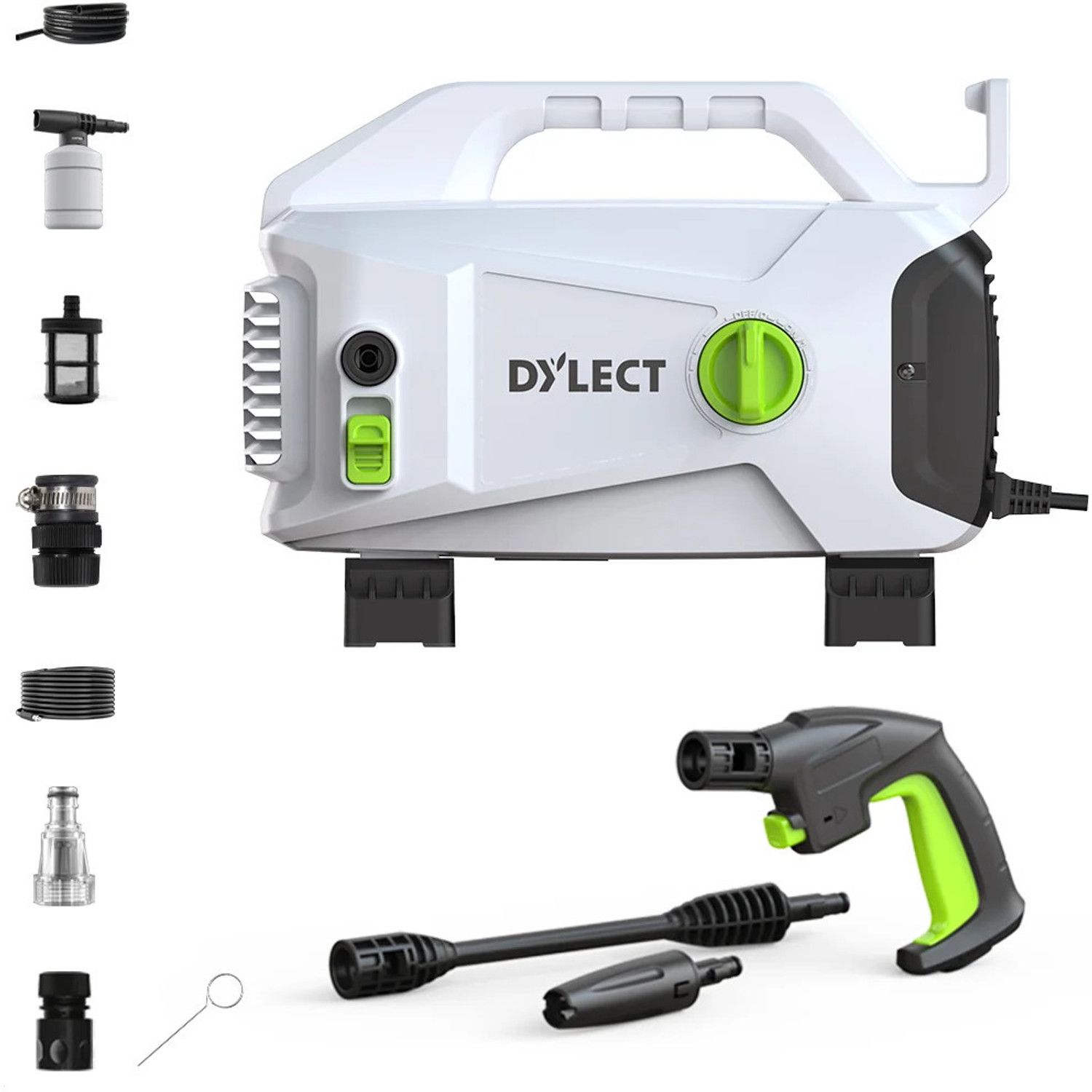 Image of Dylect CLEAN PRIME HIGH PRESSURE WASHER 1800 W | 120 Bar Model - DTPWCP1800 Pressure Washer