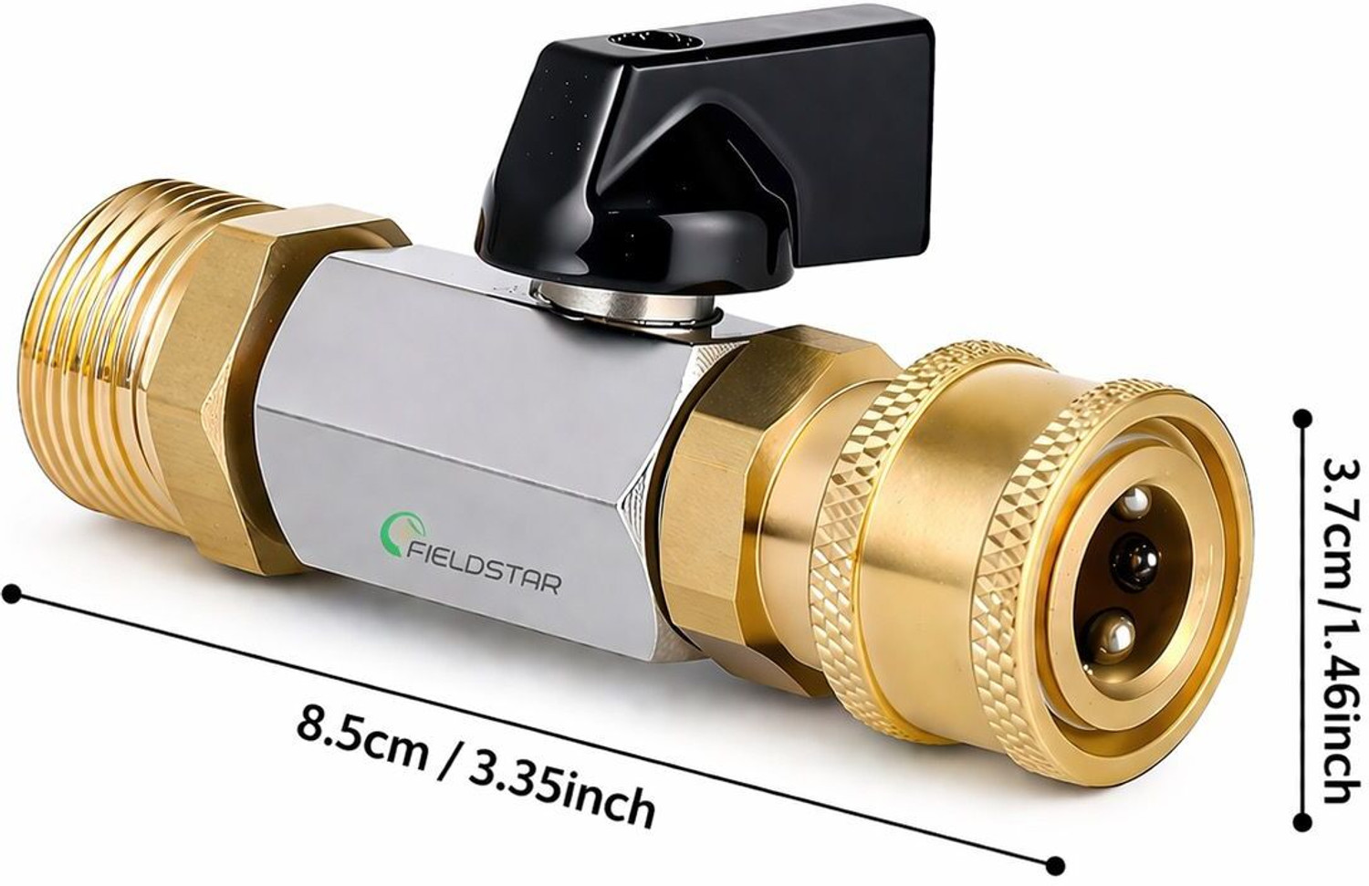 Image of Fieldstar Pressure Washer Nozzle Kit with Connector, 5 Spray Tips, M22 to 1 /4 QC Pressure Washer