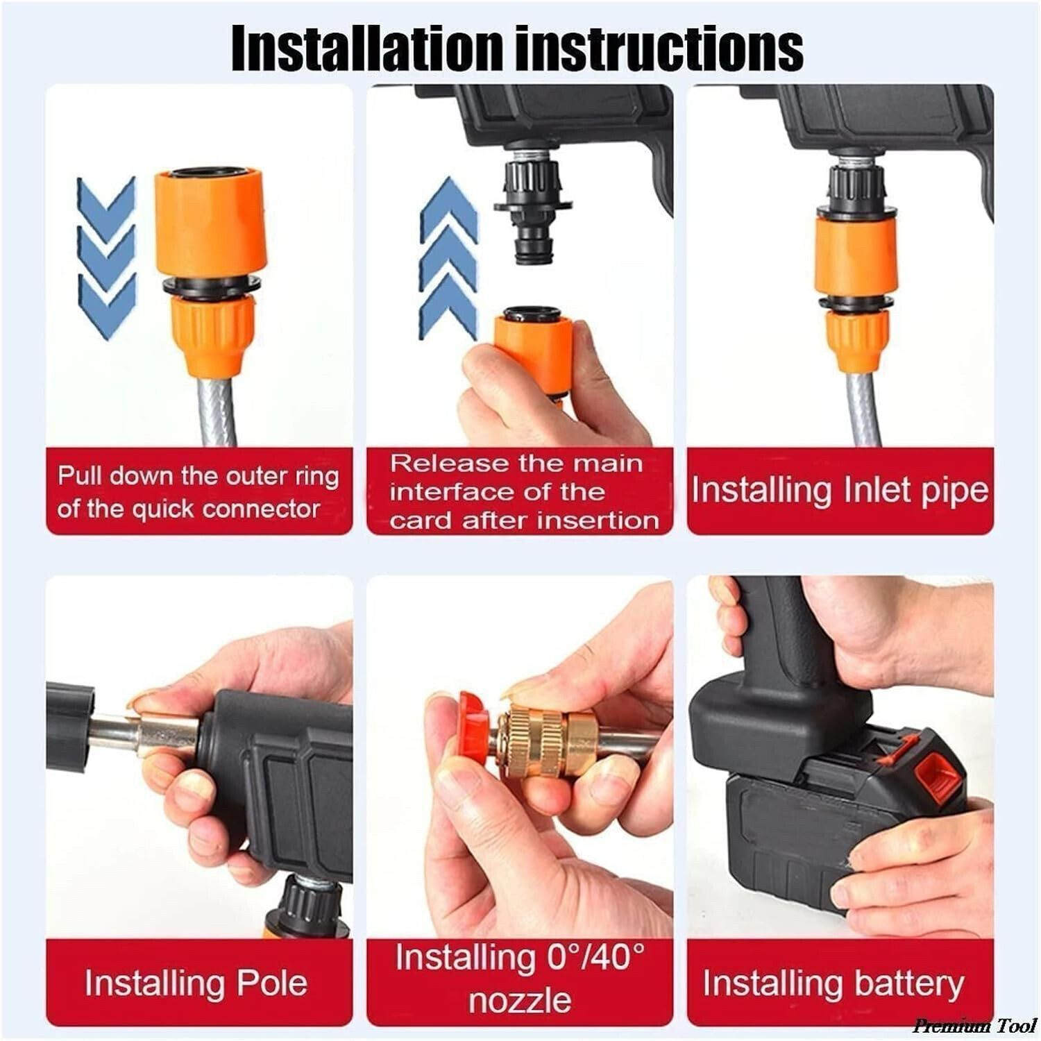 Image of VELORA Wireless High Pressure Washer Water Spray Gun Spray Gun