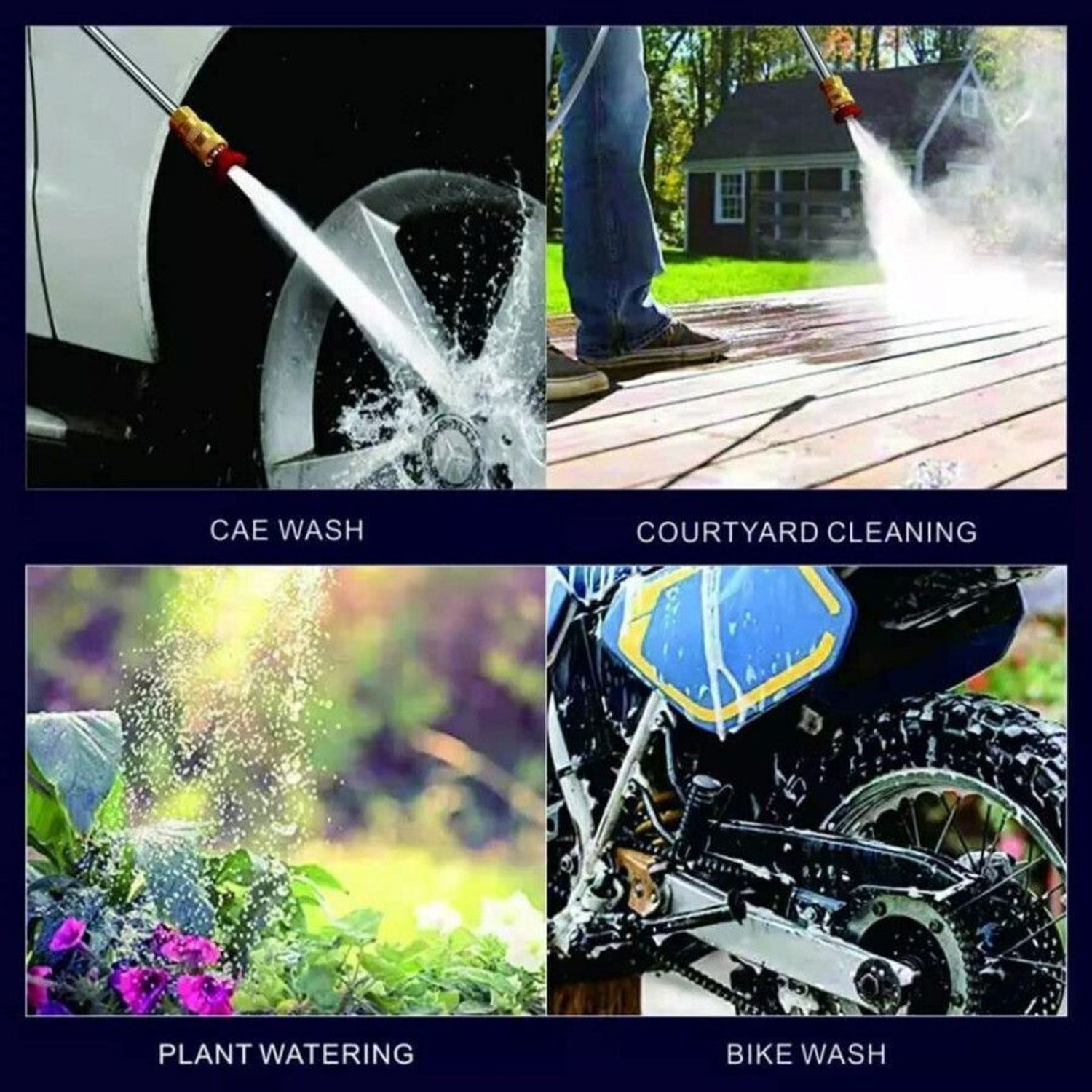 Image of Rlstore Car Washer High Pressure Washer Set with Accessories and 48w 2 battery Spray Gun