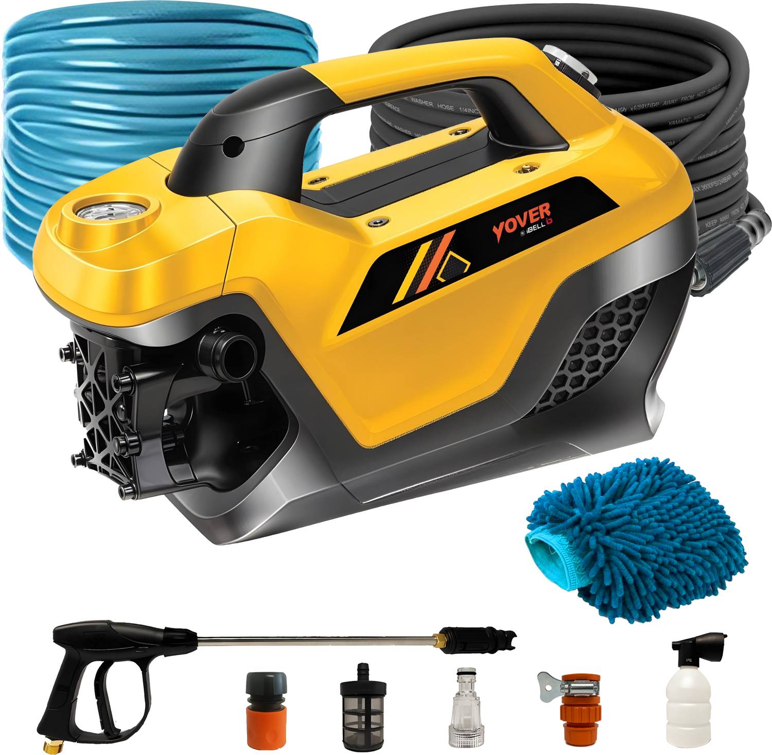 iBELL Yover 2800W 240bar 12L/Min Pressure Washer - Image 1