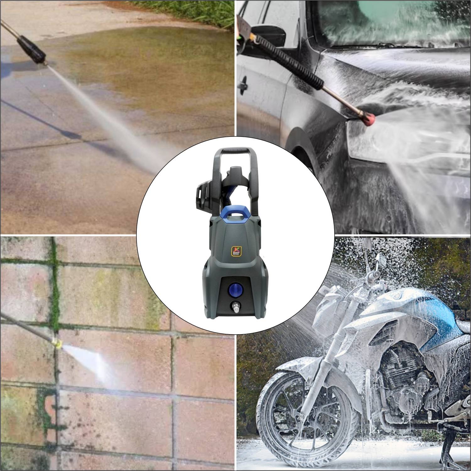 JK Super Drive Aquablast 1600W 130 Bar Pressure Washer - Image 5