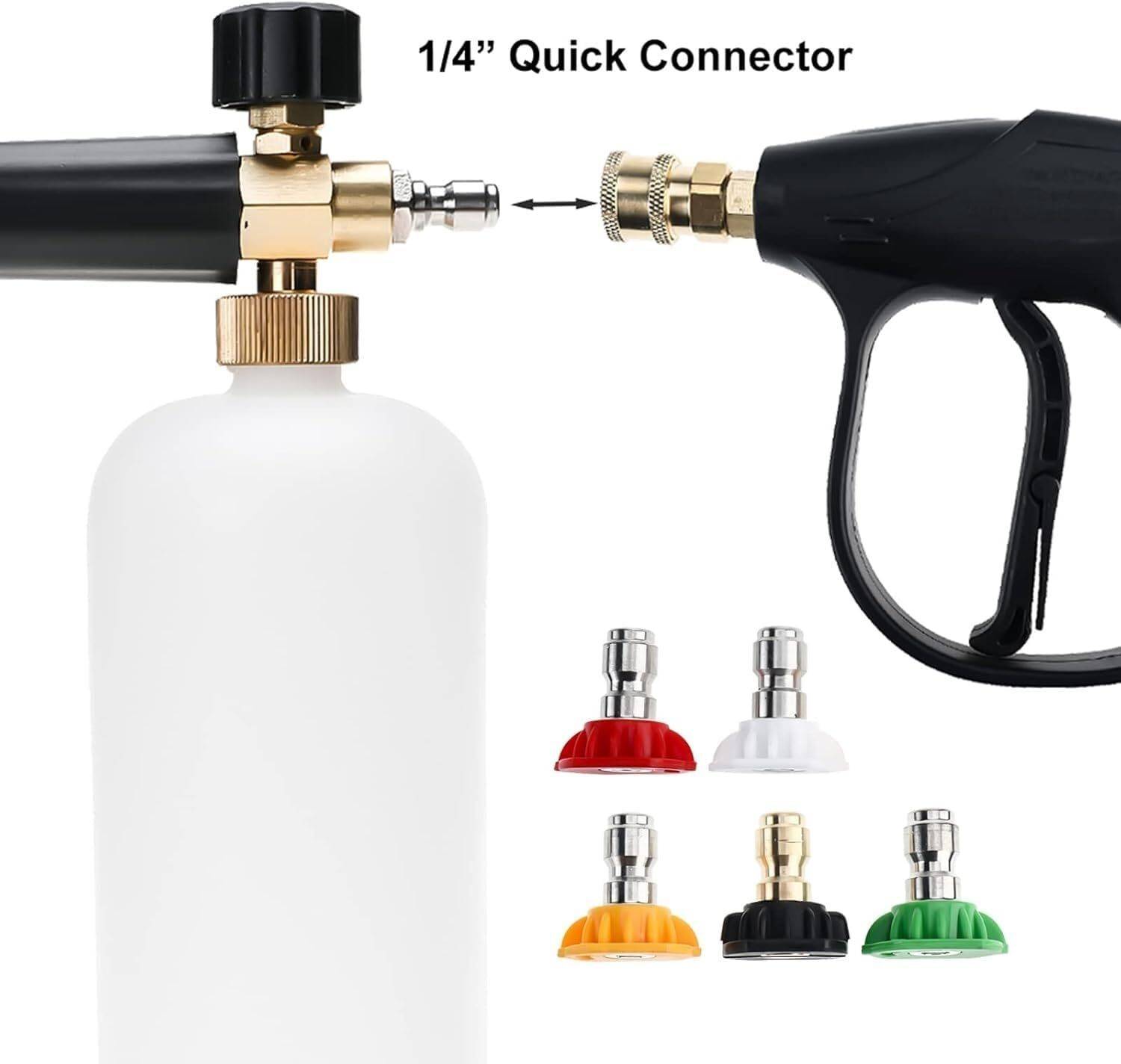 Fieldstar Pressure Washer Gun with Foam Cannon & Car Shampoo 1L - Image 4