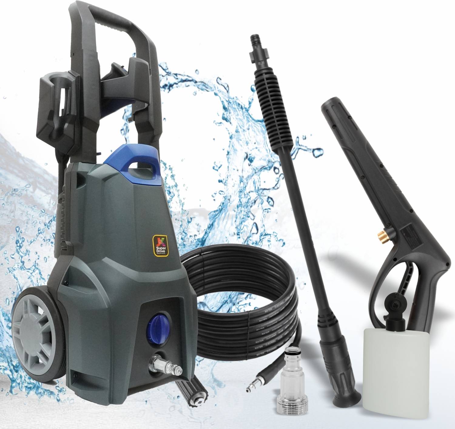 JK Super Drive Aquablast 1600W 130 Bar Pressure Washer - Image 4