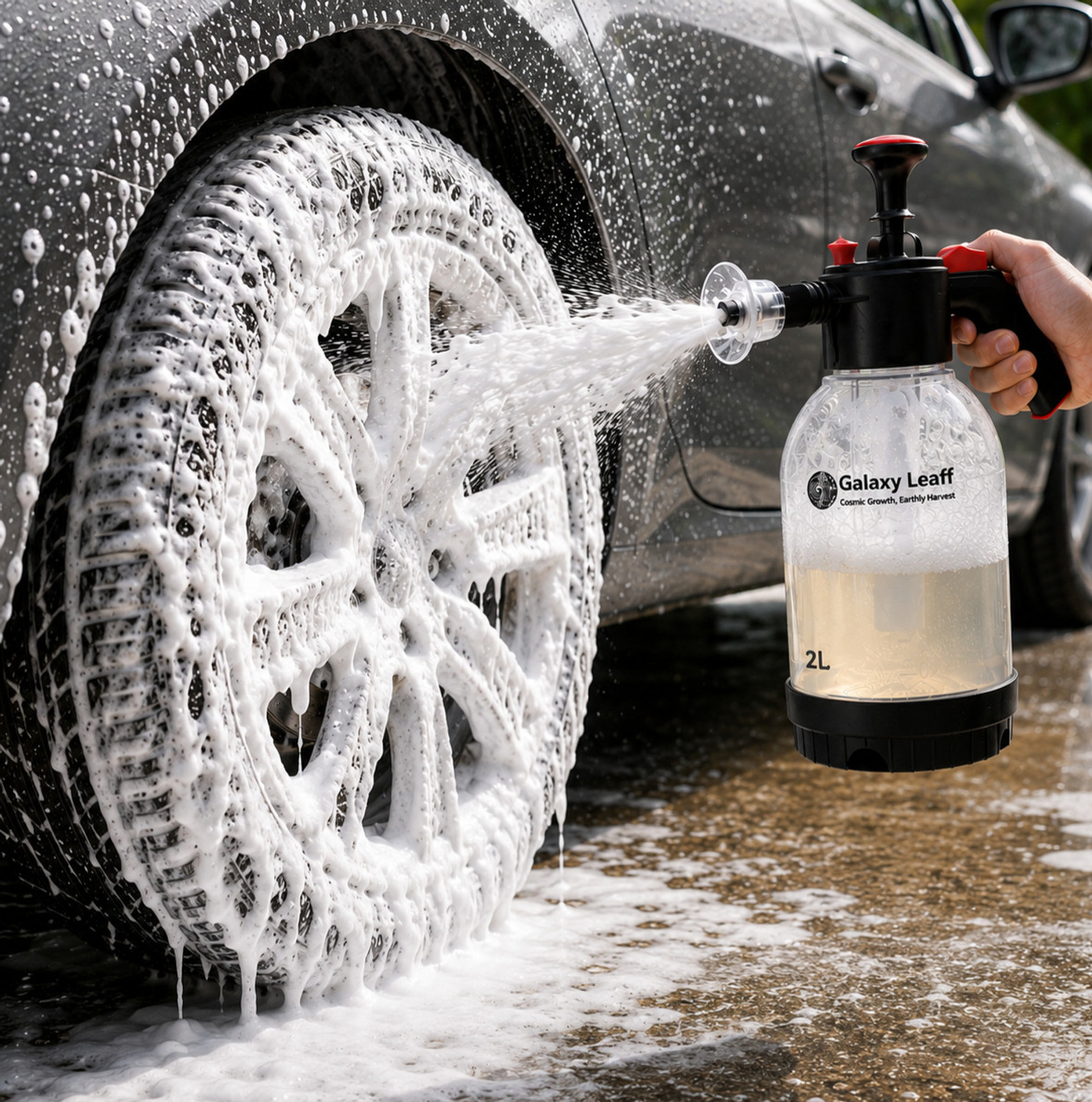 Image of Galaxy Leaff Foam Sprayer 2L | For Car and Bike Washing Pressure Washer