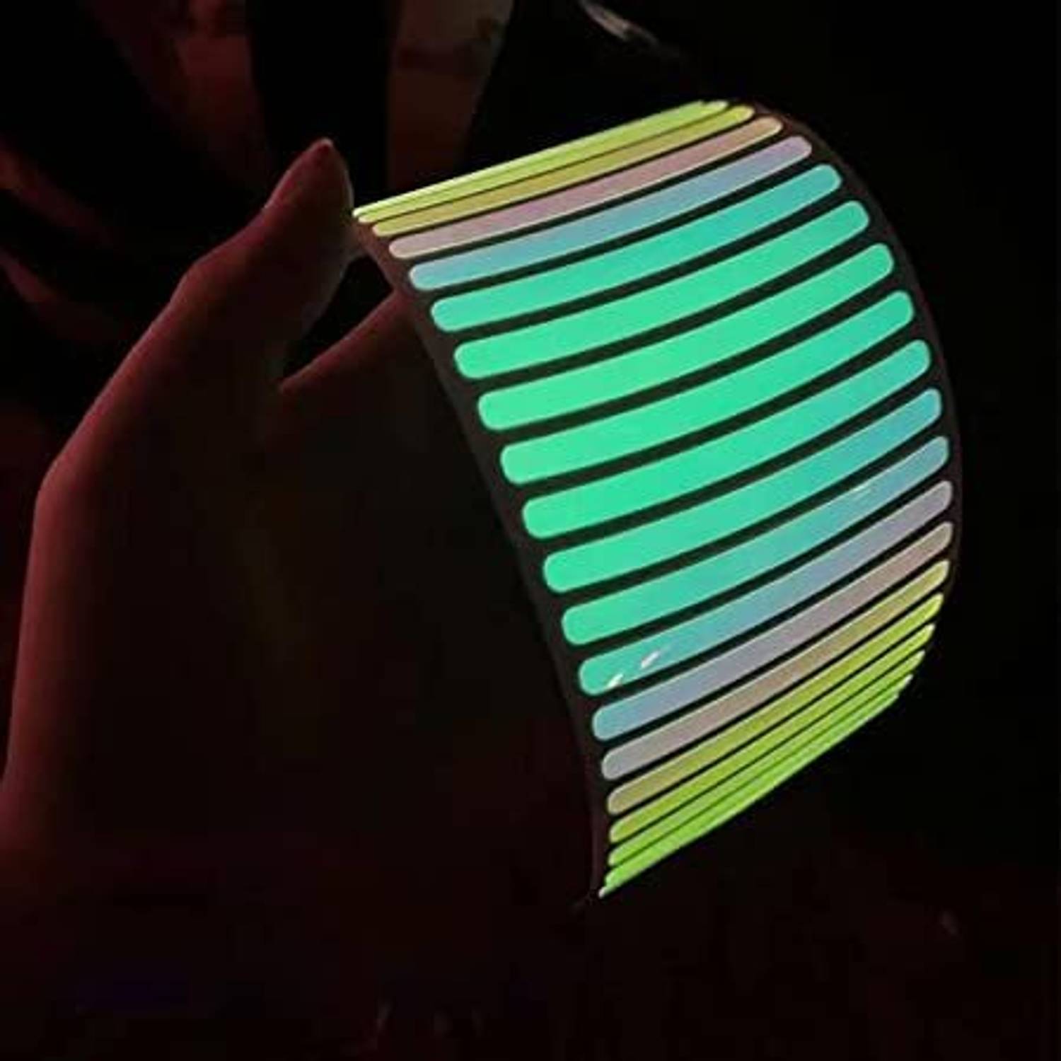 GMA Multicolor Rim Stripe Decal Sticker for Car Motorcycle Wheels Car Reflector Light