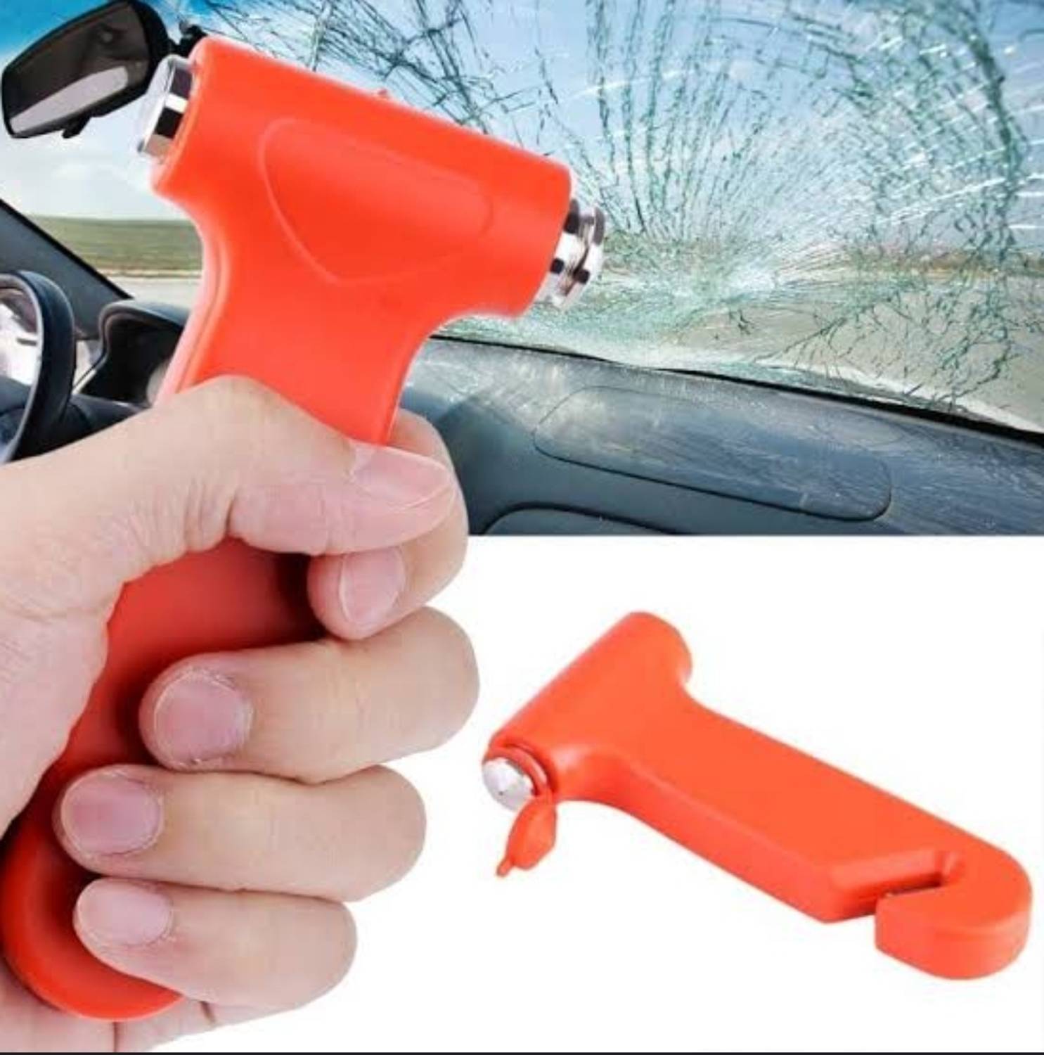 Ashish Enterprises Glass Breaker And Seat Belt Cutter Safety Hammer Car Safety Hammer