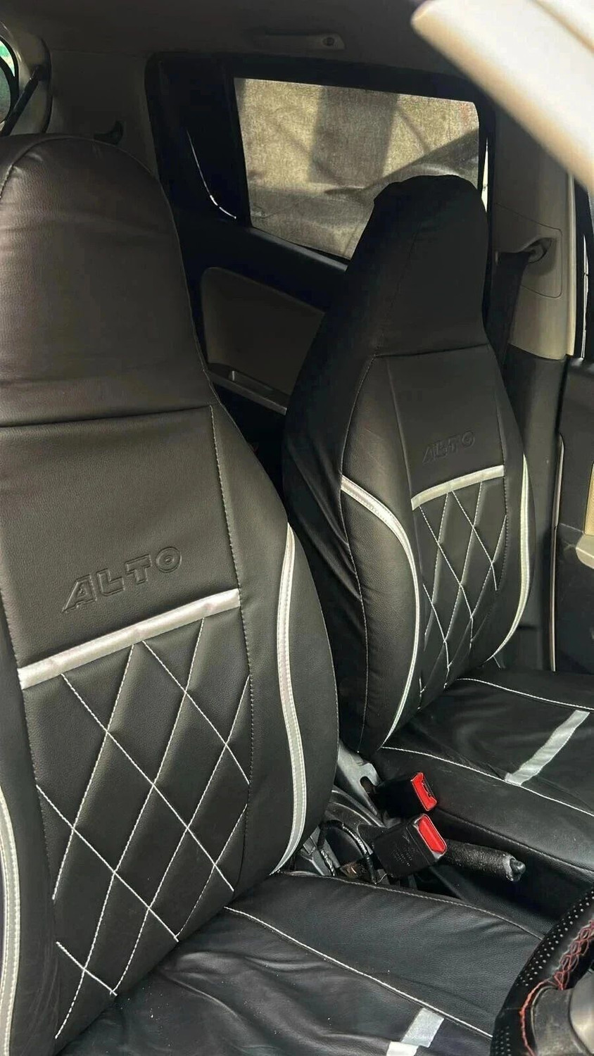 Image of srq PU Leather Car Seat Cover For Maruti Alto K10, Alto 800