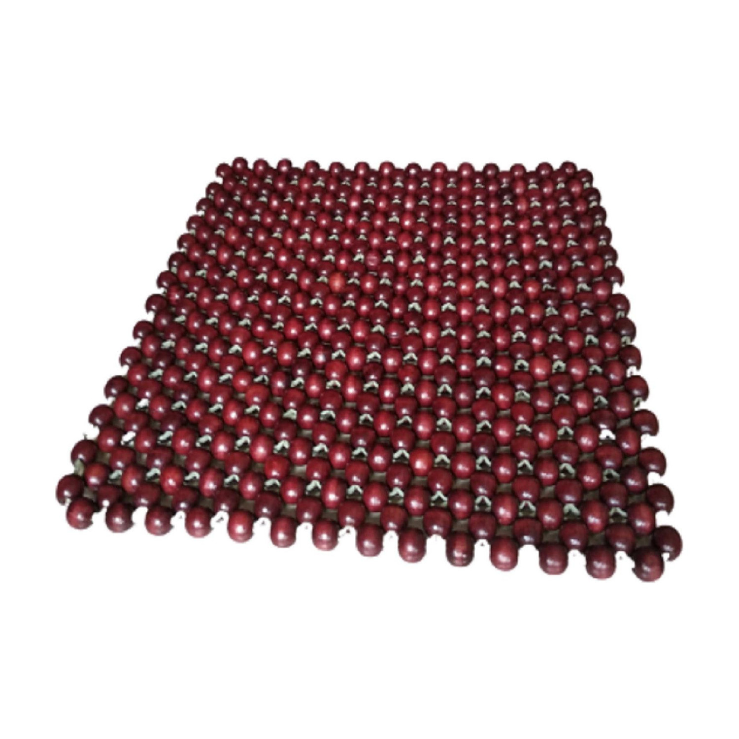Image of Q1 Beads Wooden Car Seat Cover For Mahindra, Hyundai, Ford, Tata, Maruti, Kia, Jeep, Honda, Volvo, Universal For Car Redi-GO, Harrier, Venue, Hector, Seltos, Grand i10 NIOS, Captur, S-Presso, Compass, Swift Dzire, Wagon R 1.0, Amaze, Alto, i20, Tiago, Ignis, Baleno, Figo (4 Seater)