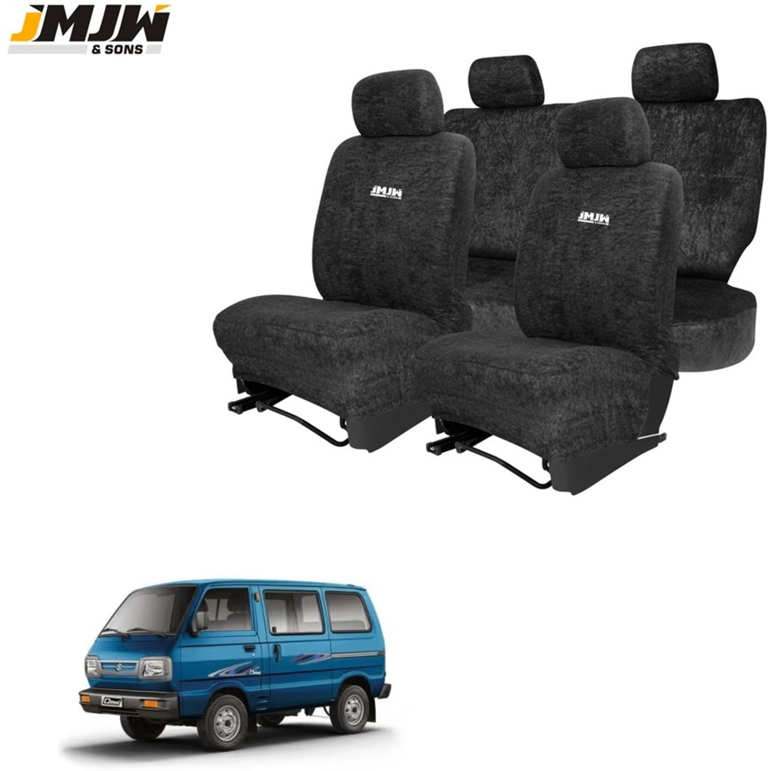 Image of JMJW & SONS Cotton Car Seat Cover For Maruti Omni