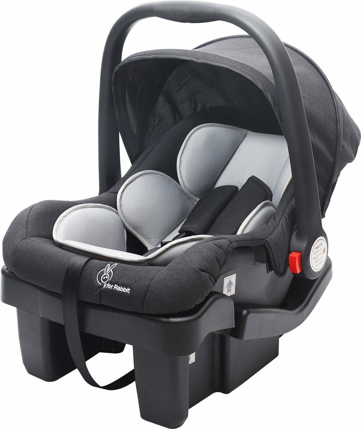 Image of R for Rabbit Picaboo Grand Carry Cot Cum 4 in 1 Multipurpose for 0 to 15 Months Baby Car Seat