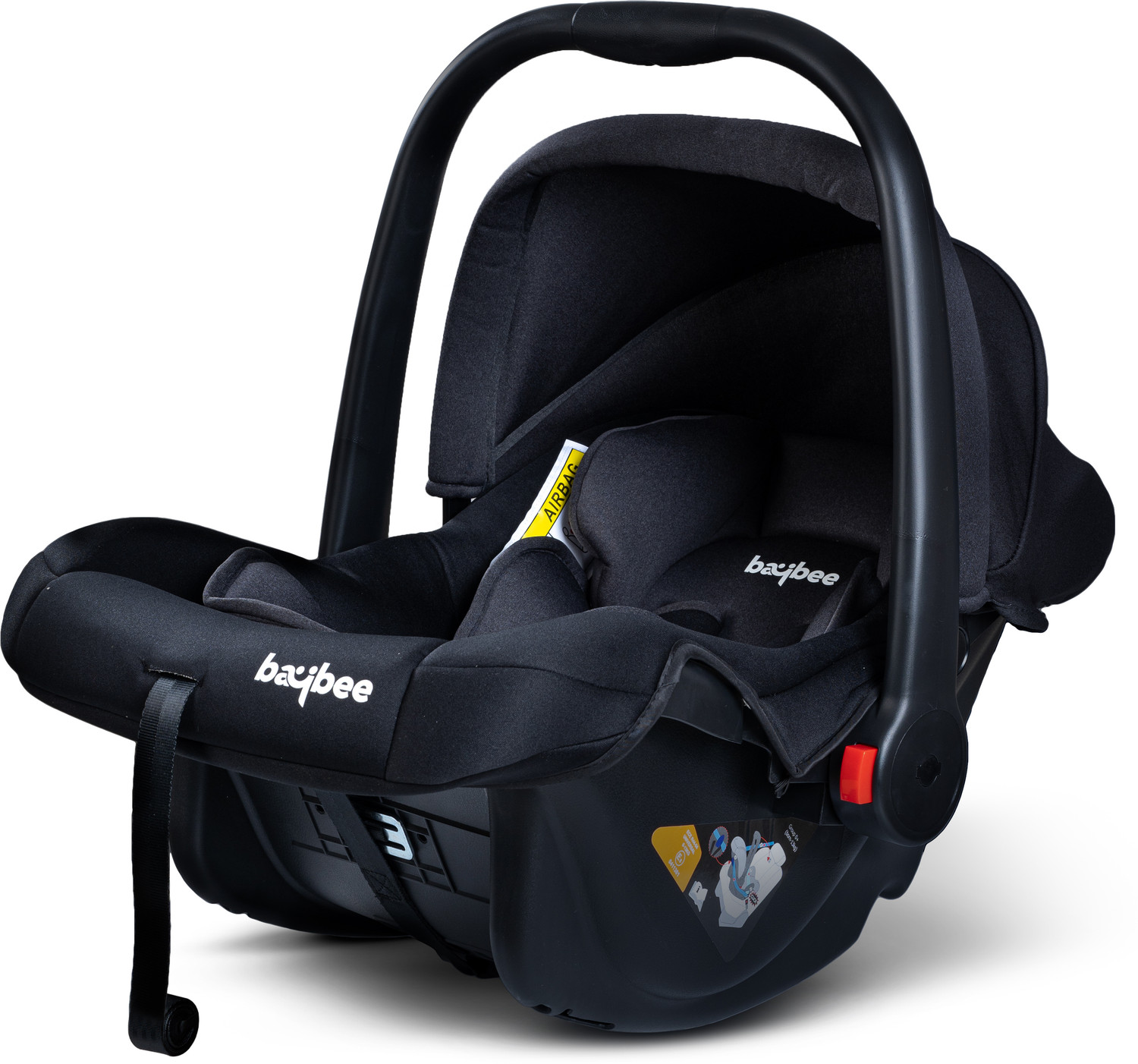 Image of baybee 4 in 1 Multi Purpose Baby Carry Cot Cum Car Seat with Canopy, Adjustable Baby Carry Cot