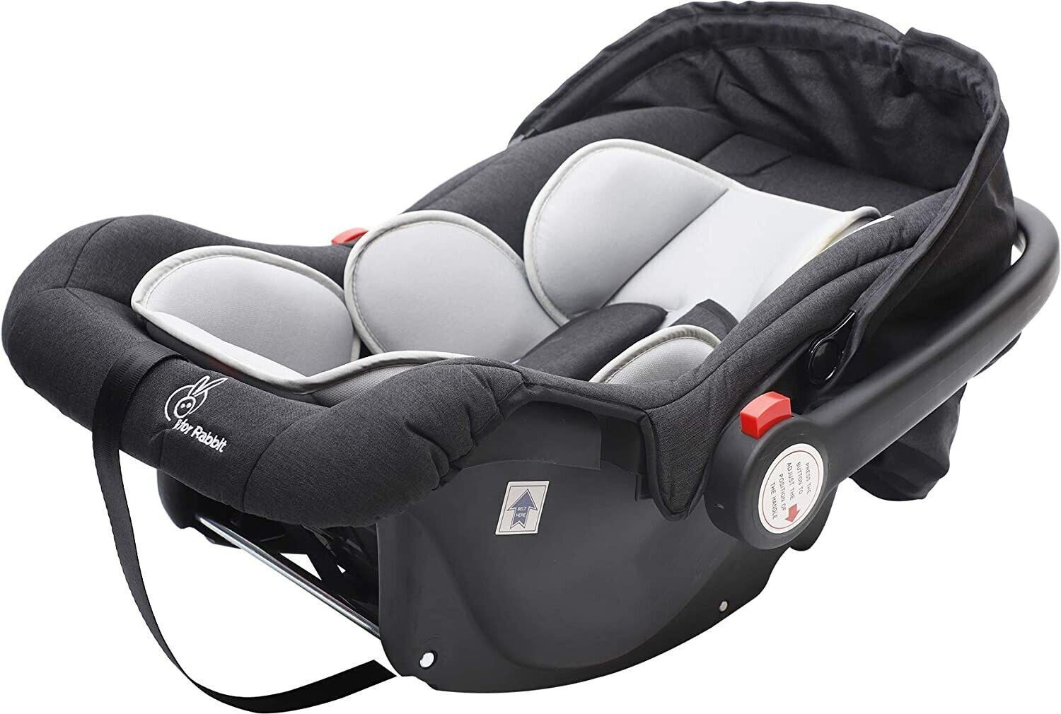 Image of R for Rabbit Picaboo Grand Carry Cot Cum 4 in 1 Multipurpose for 0 to 15 Months Baby Car Seat