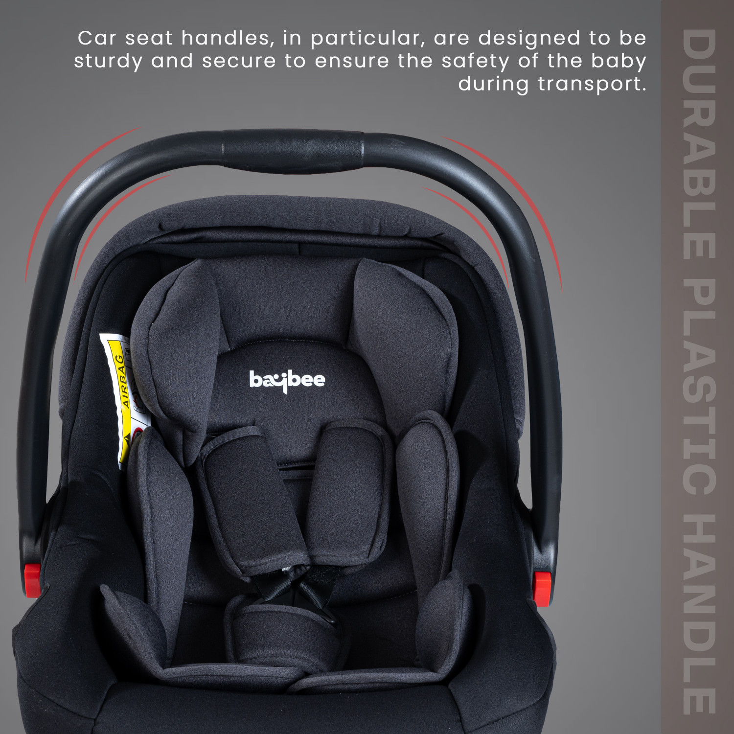 Image of baybee 4 in 1 Multi Purpose Baby Carry Cot Cum Car Seat with Canopy, Adjustable Baby Carry Cot