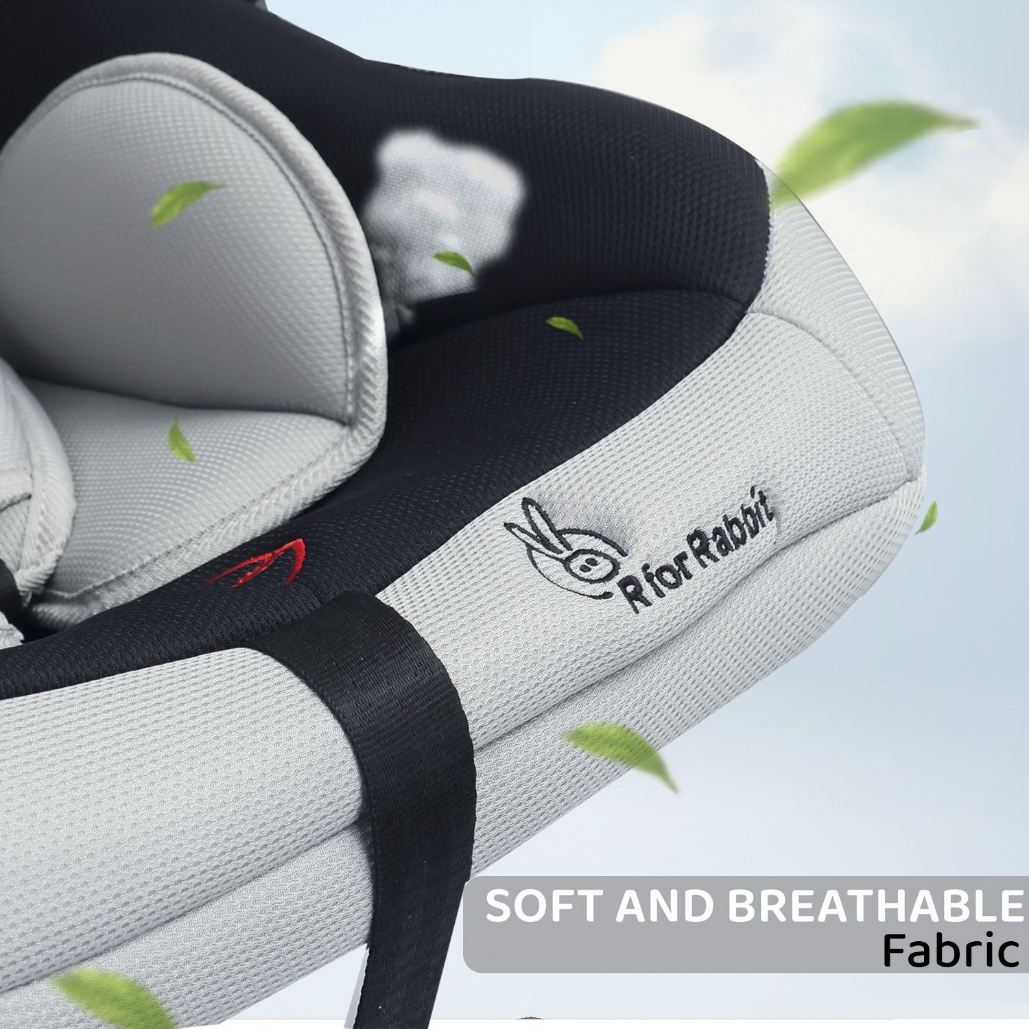 Image of R for Rabbit Cozy Cot 3 Point Safety Harness with UV For 0 to 15 Months Babies Baby Carry Cot