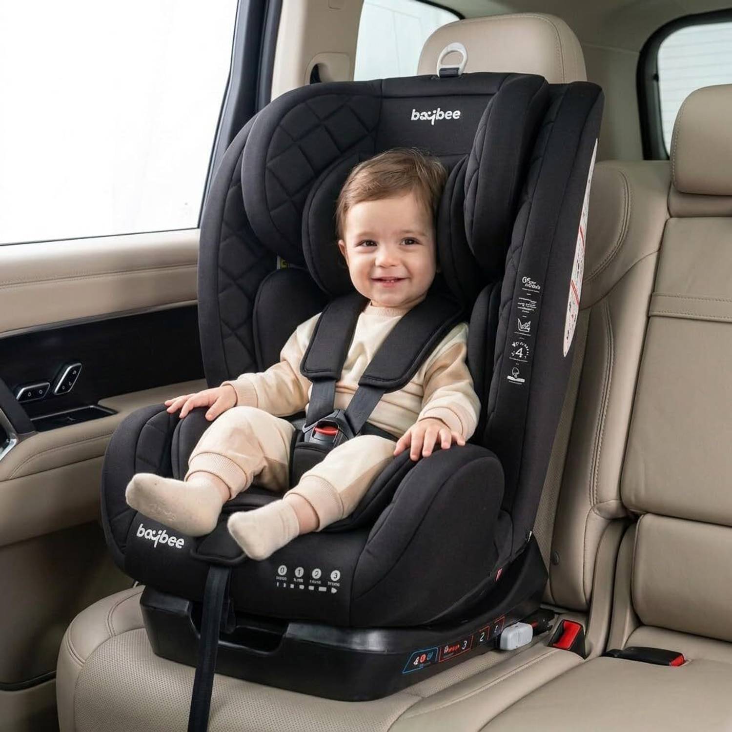 baybee Convertible Car Seat for Baby with 3 Position Recline Headrest Adjustable Travel Baby Car Seat