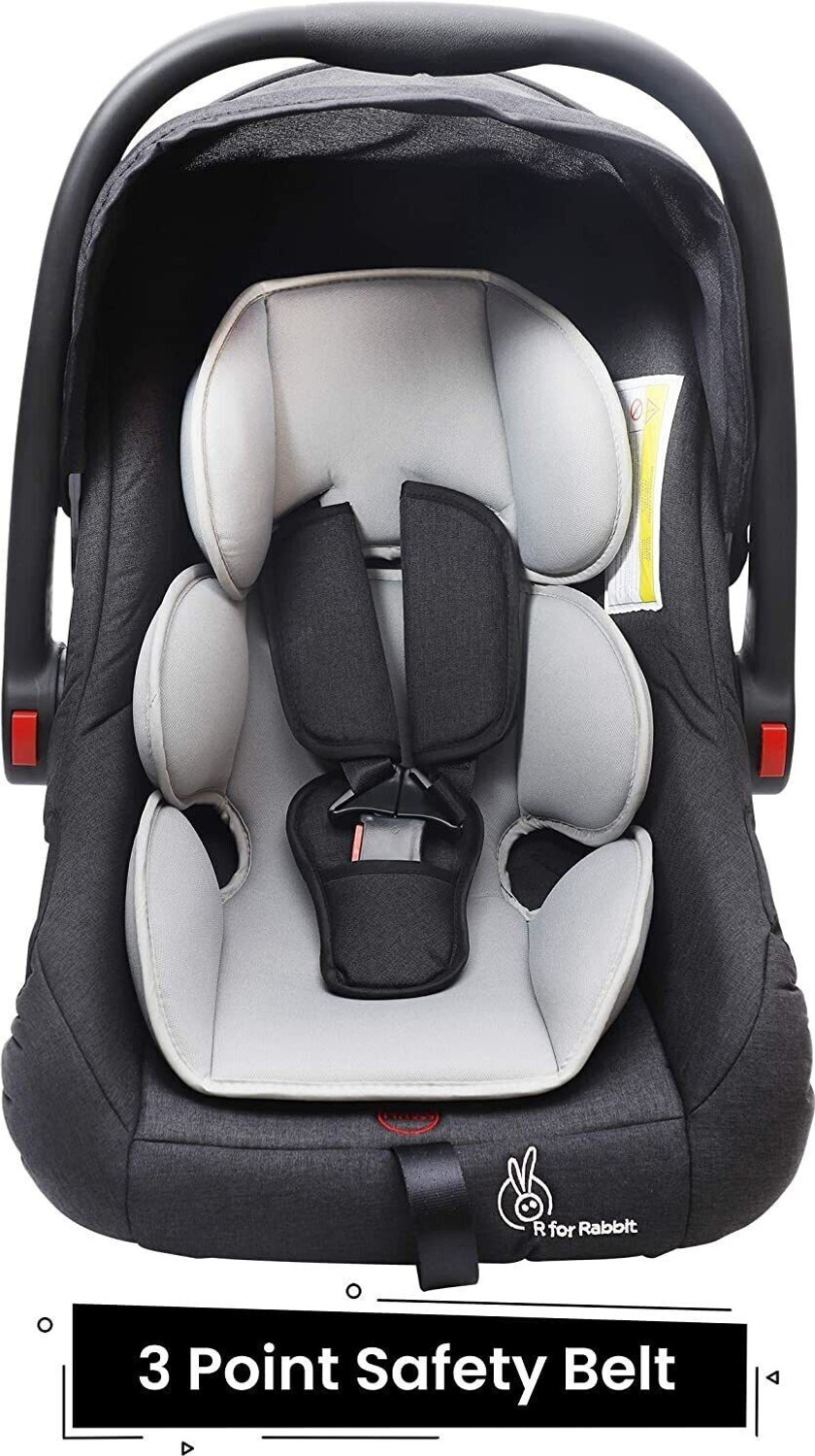 Image of R for Rabbit Picaboo Grand Carry Cot Cum 4 in 1 Multipurpose for 0 to 15 Months Baby Car Seat
