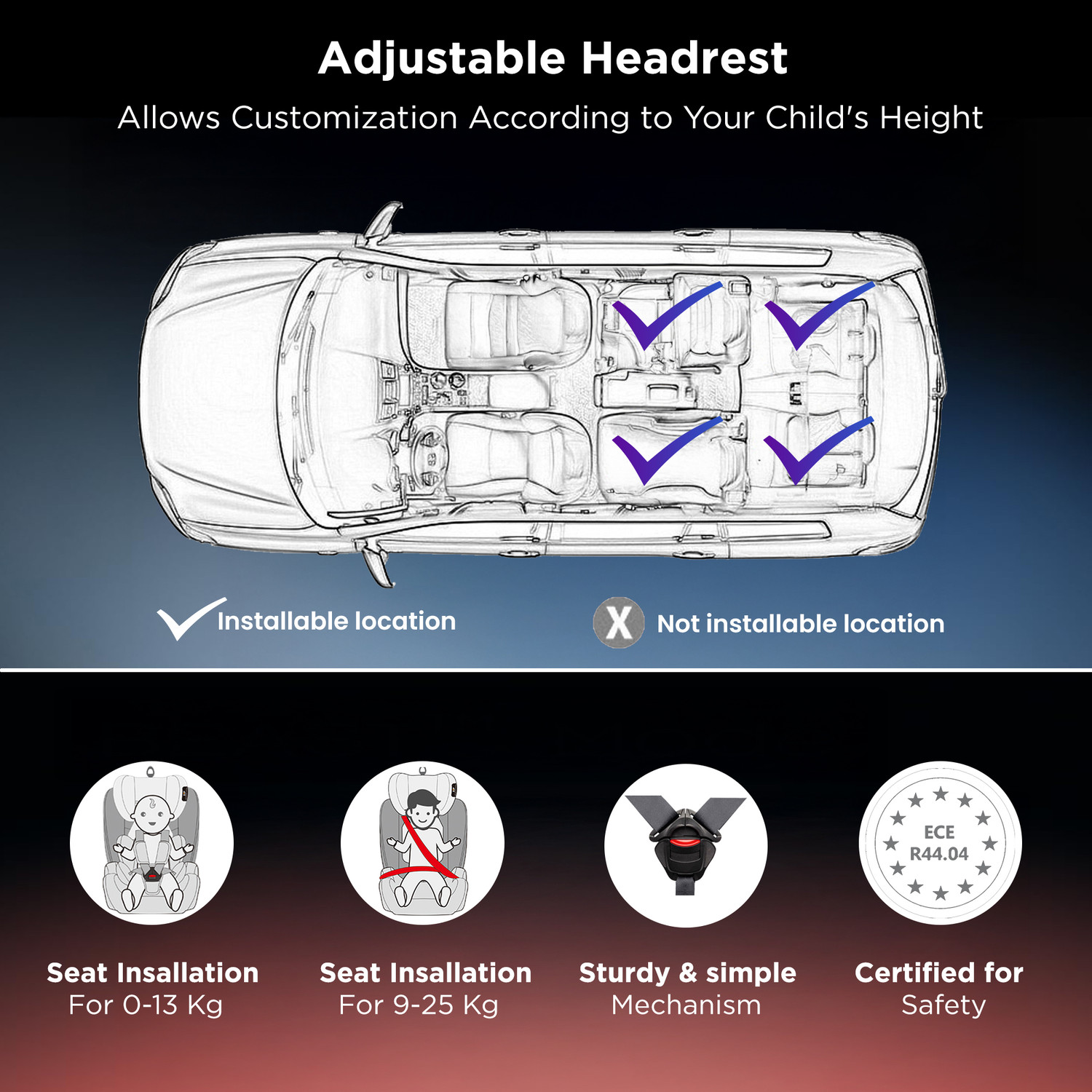 Image of TRUMOM Convertible Baby Car Seat Baby Car Seat