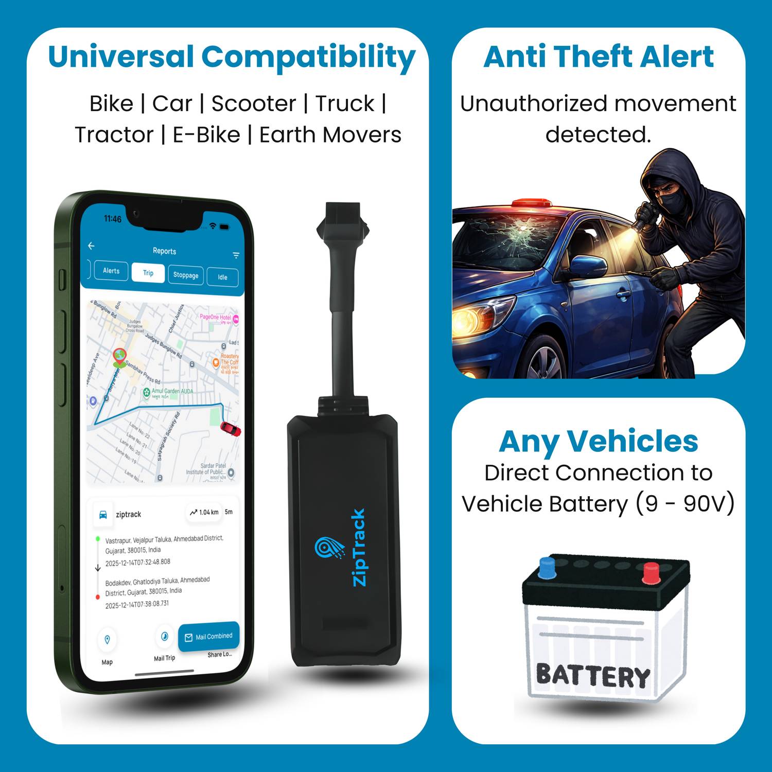 ZipTrack ZT01 Smart GPS Tracker - Image 3
