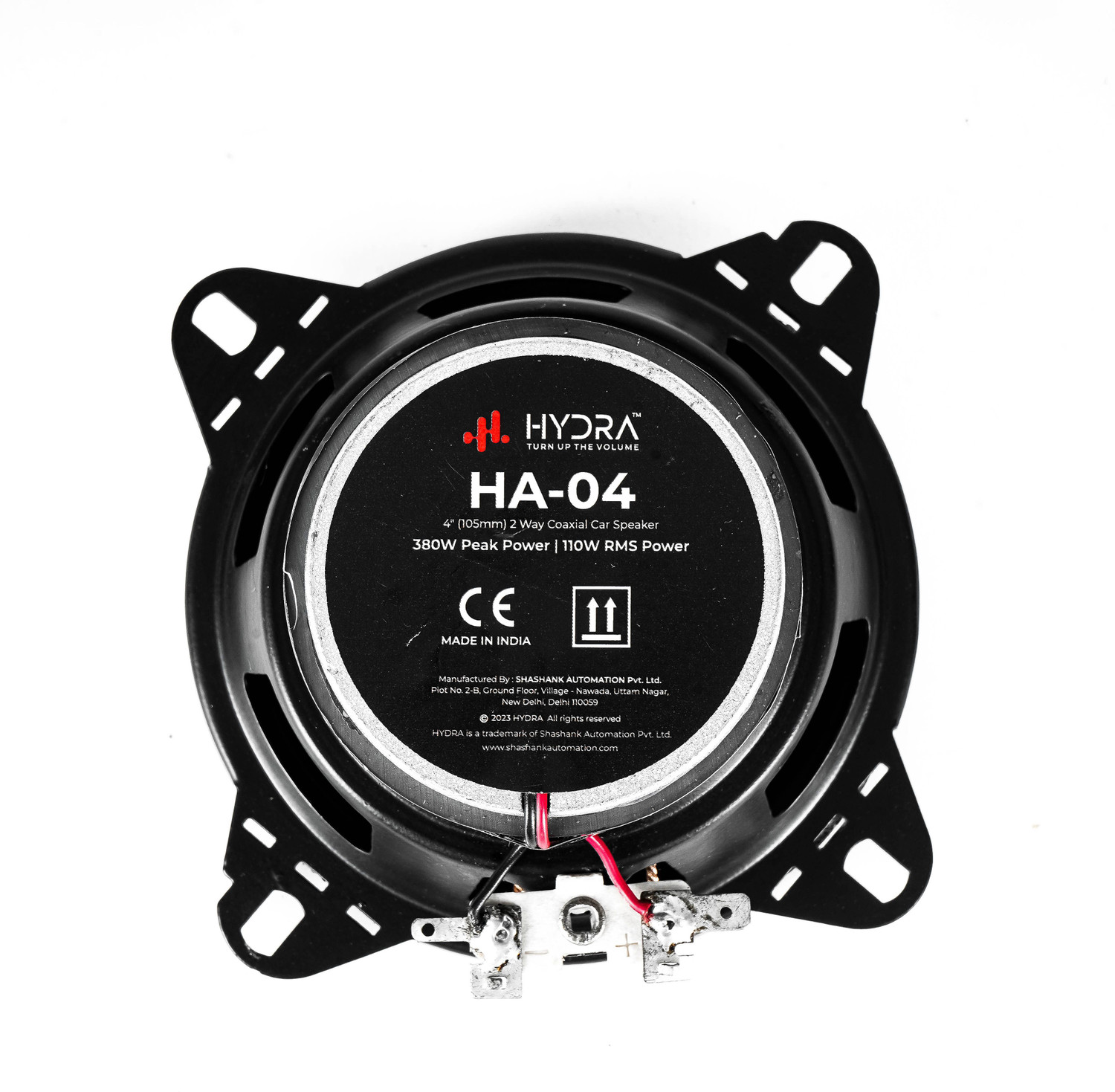Image of Hydra 4 Inch 3 Way coaxial car speaker twitter TURBO-MINI Coaxial Car Speaker (380 W)