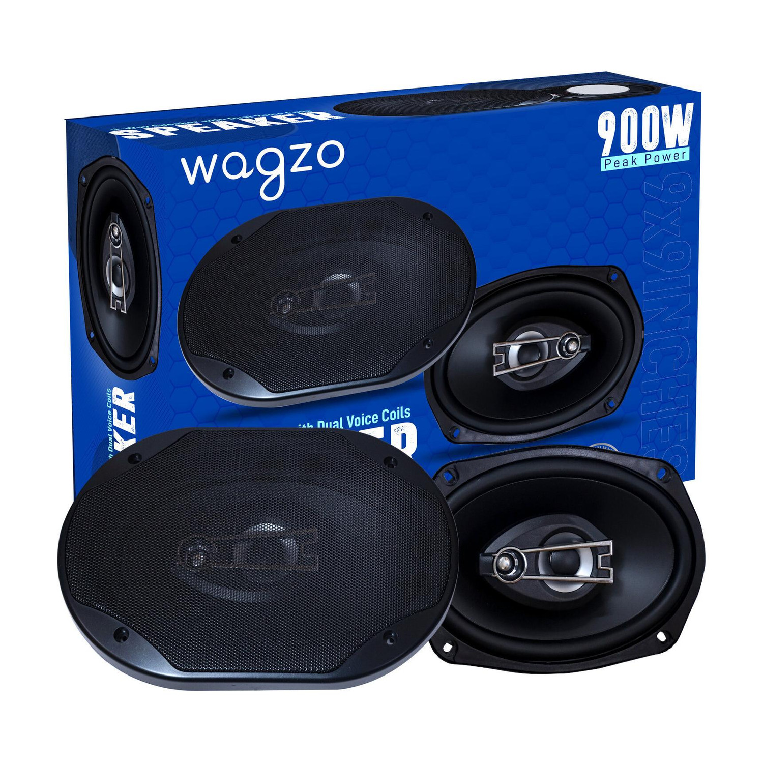 Image of Wagzo Component Speaker for 350W,2Way,Music,BassWooferSound,9inch Stereo Systemfor Car WAS-29 Coaxial Car Speaker (350 W)