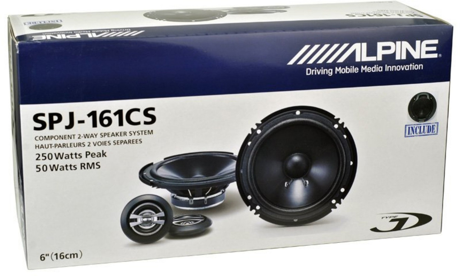 Image of ALPINE SPJ-161CS SPJ-161CS Coaxial Car Speaker (125 W)