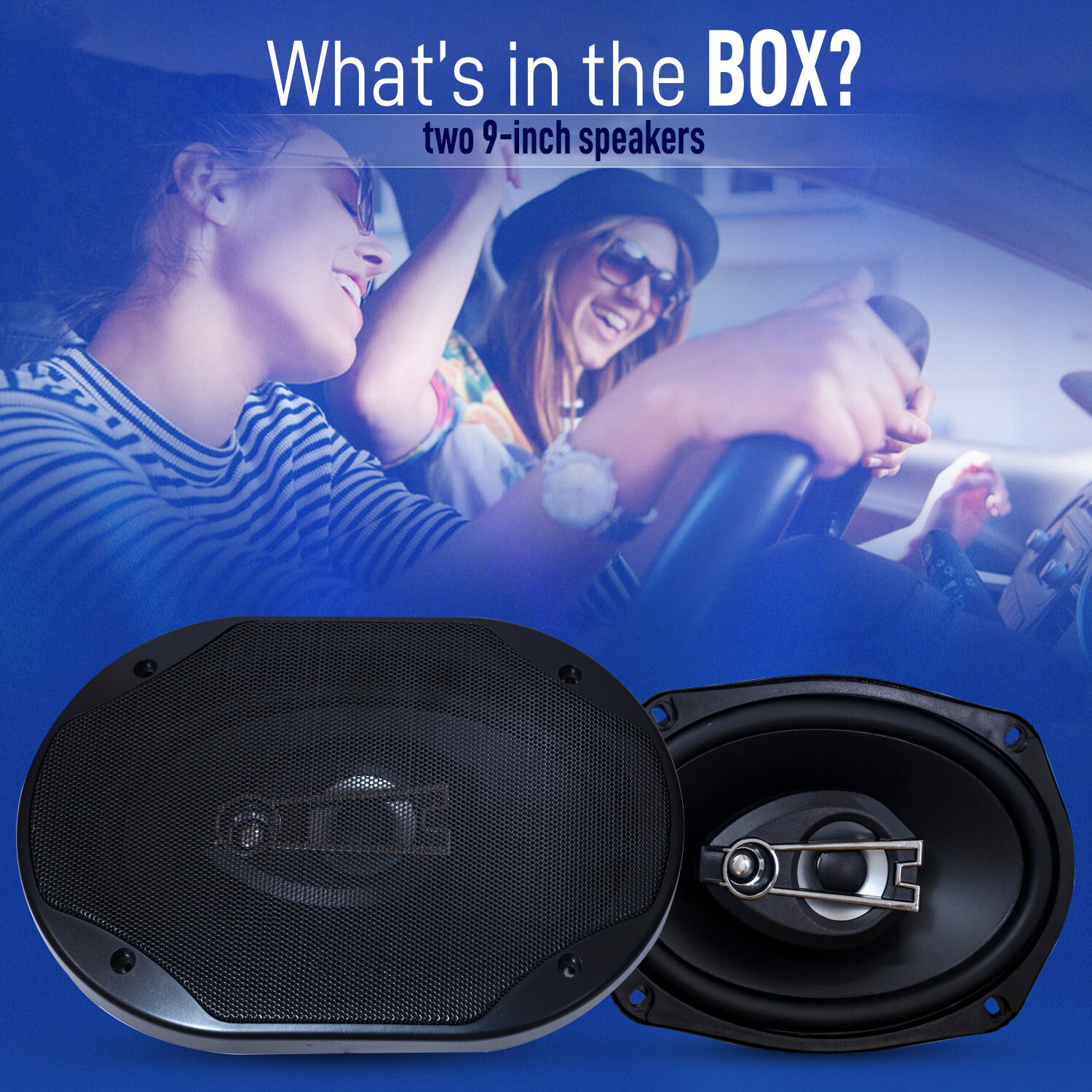 Image of Wagzo Component Speaker for 350W,2Way,Music,BassWooferSound,9inch Stereo Systemfor Car WAS-29 Coaxial Car Speaker (350 W)